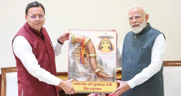 સીએમ પુષ્કર સિંહ ધામીએ વડાપ્રધાન નરેન્દ્ર મોદી સાથે મુલાકાત કરી