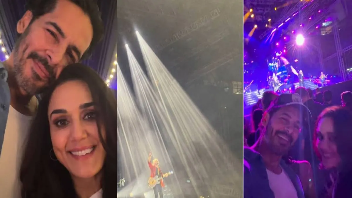 પ્રીતિ ઝિન્ટા ડીનો મોરિયા સાથે કોન્સર્ટમાં મસ્તી કરતી જોવા મળી