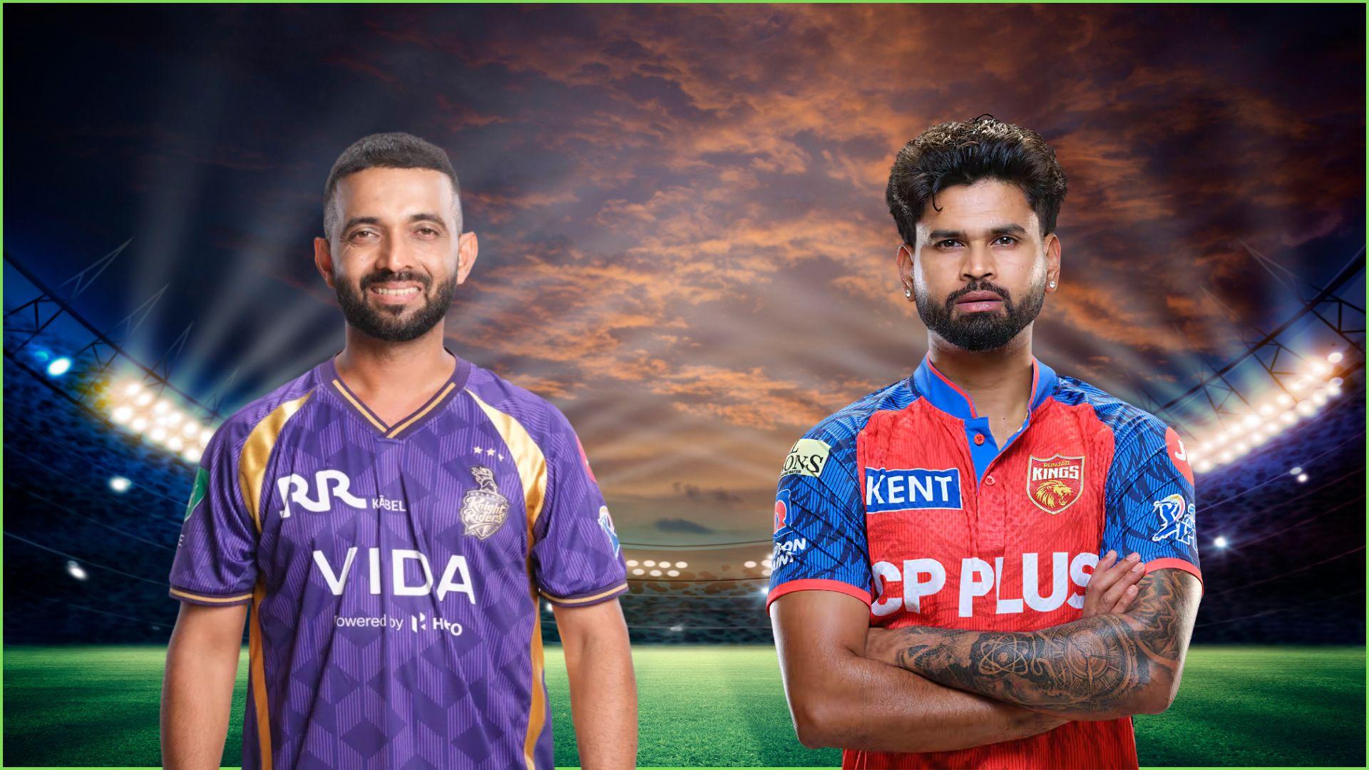 KKR vs PBKS લાઈવ સ્કોર: મેચમાં વરસાદ બન્યો વિલન