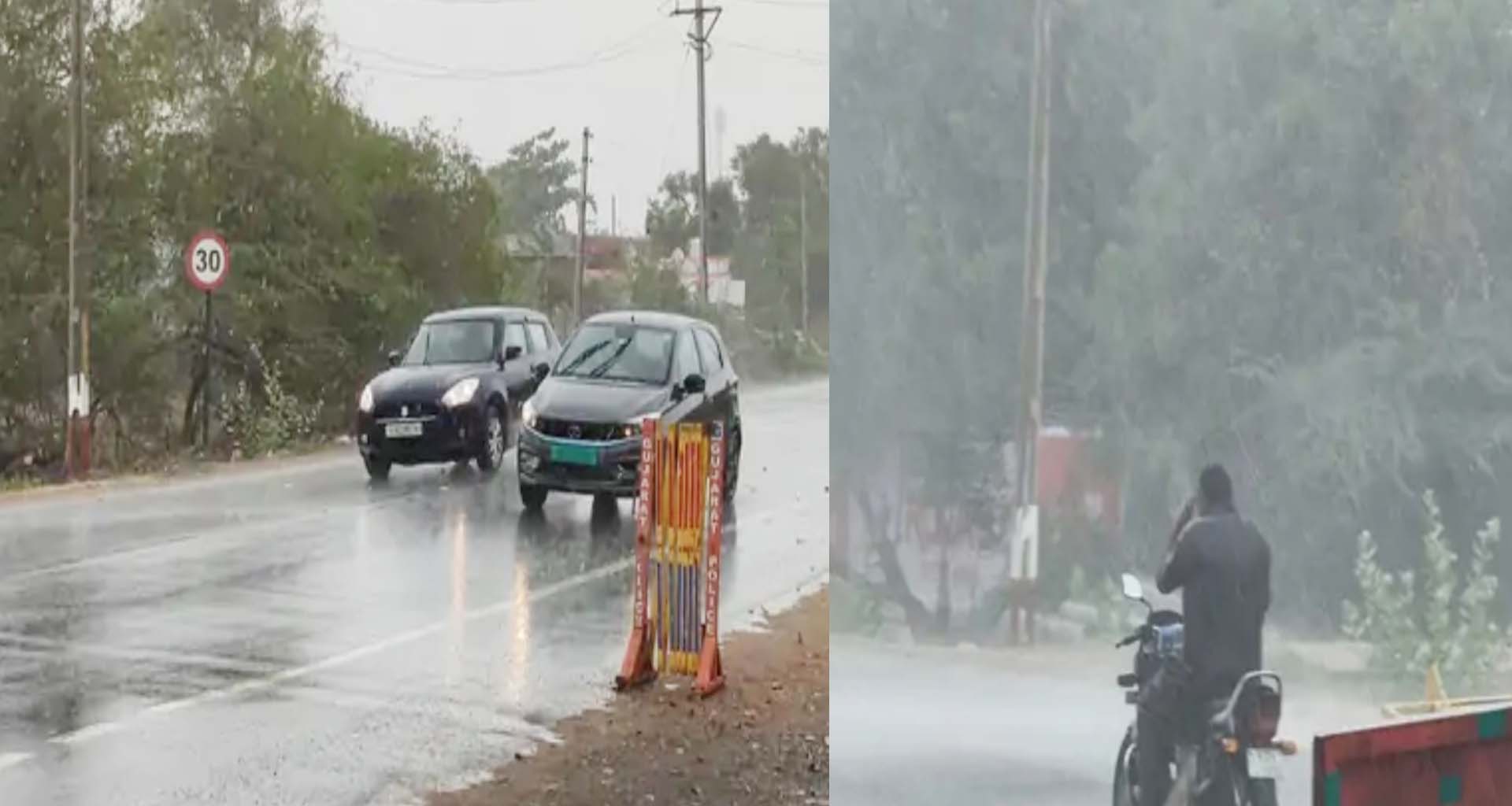 પાટણ જિલ્લામાં માવઠું : સમી પંથકમાં મીની વાવાઝોડા જેવી સ્થિતિ, ખેડૂતો ચિંતાતુર