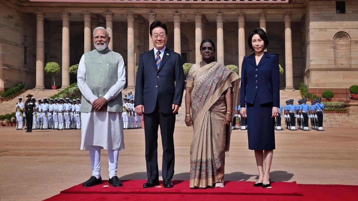 પીએમ મોદી અને દક્ષિણ કોરિયાના રાષ્ટ્રપતિ લી જે-મ્યુંગ હૈદરાબાદ હાઉસ ખાતે મળ્યા