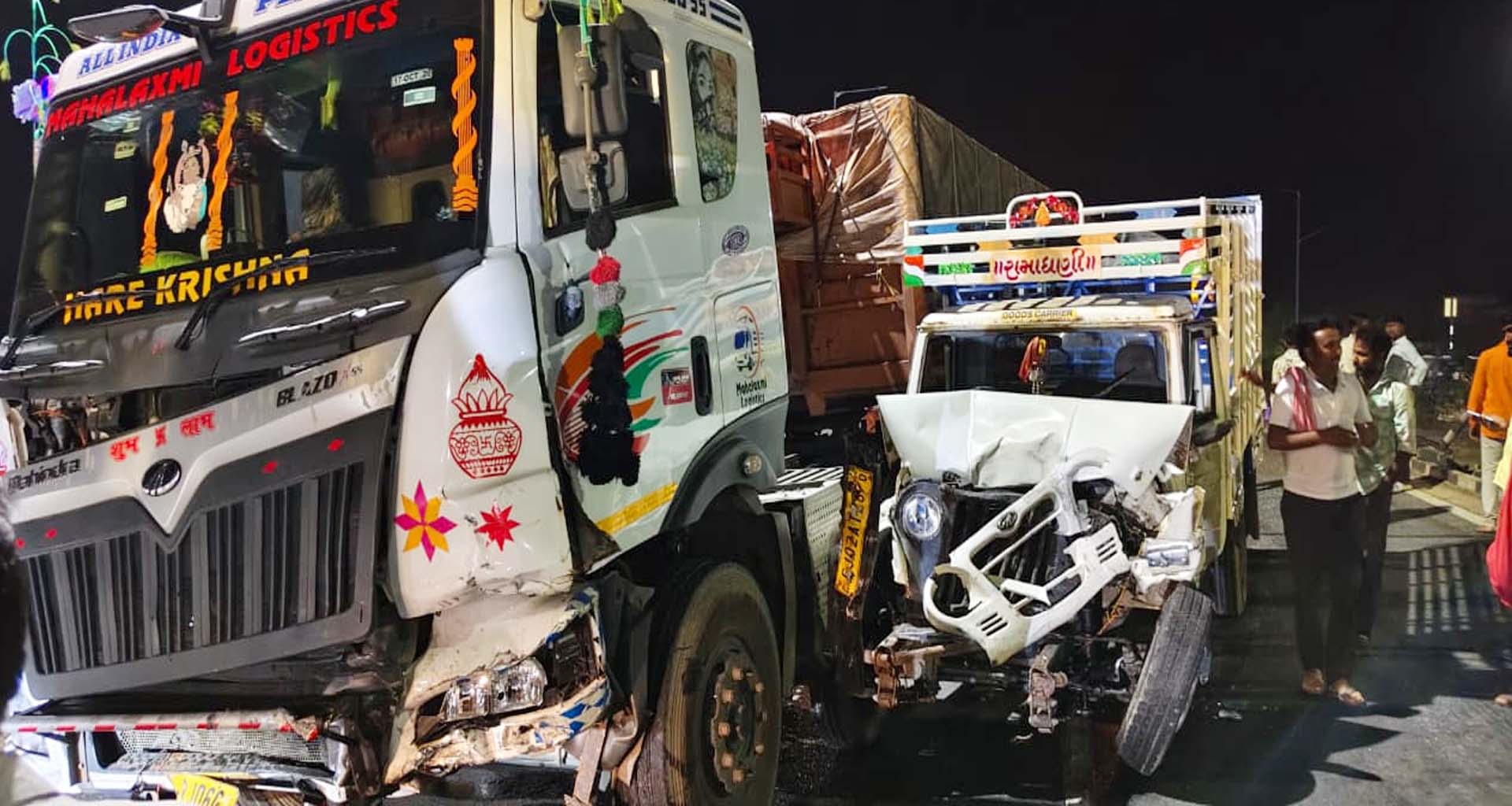 ડીસામાં અકસ્માતની વણઝાર: મુડેઠા પુલ પર બે વાહનો વચ્ચે ટક્કર, ડાલા ચાલક ઘાયલ