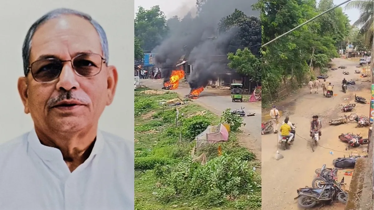 મેદિનીપુરમાં ભાજપના ઉમેદવાર અજિત કુમાર પર હુમલો