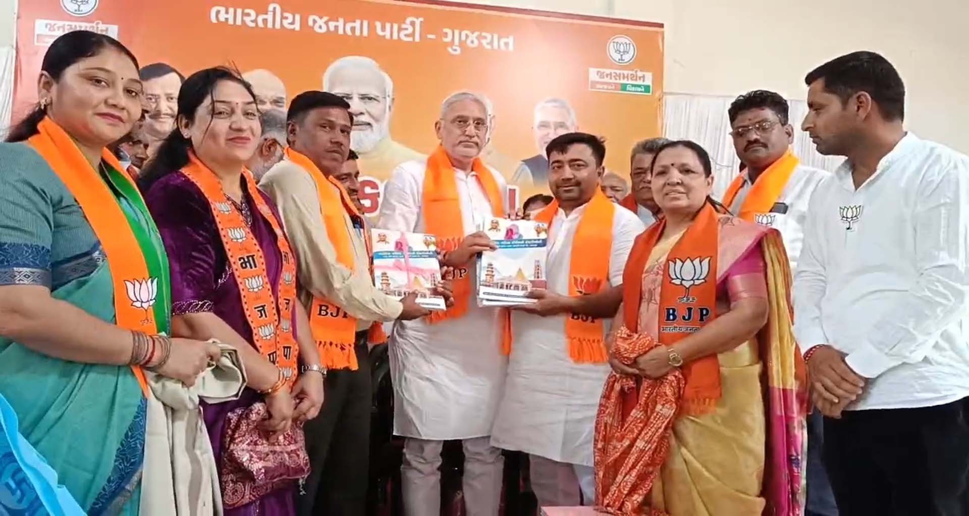 પાલનપુરમાં કેસરીયો માહોલ : જગદીશ વિશ્વકર્માની અધ્યક્ષતામાં ‘વિકાસ સંકલ્પ સભા’ યોજાઈ