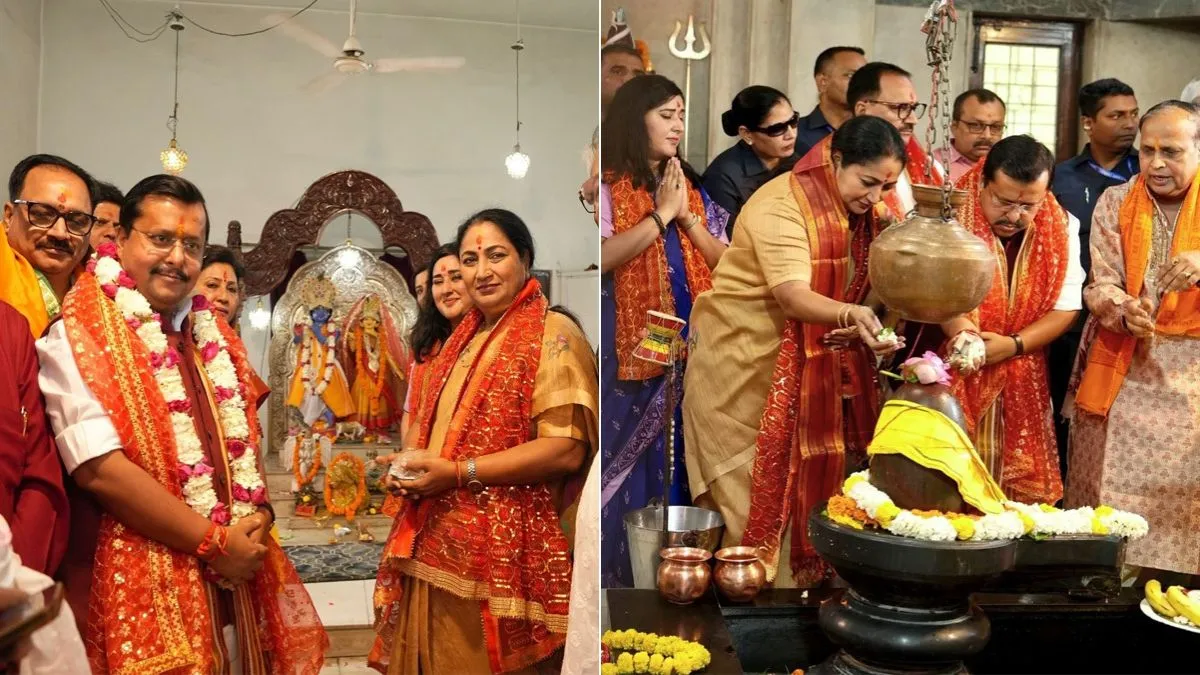 મા કાલીના દરબારમાં બંગાળની જીતની ઉજવણી, ભાજપ અધ્યક્ષ નીતિન નવીન અને સીએમ રેખા ગુપ્તાએ પૂજા કરી