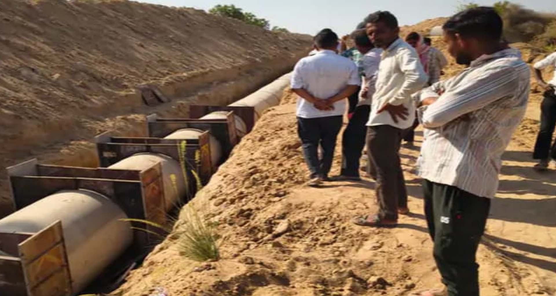 સુઈગામની દુધવા માયનોર-2 કેનાલના નવીનીકરણ કામમાં ગેરરીતિની બુમરાડ