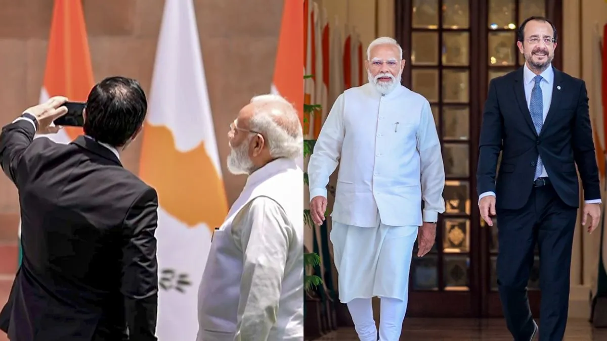 સાયપ્રસના રાષ્ટ્રપતિ પીએમ મોદી સાથે સેલ્ફી લઈને ખુશ થયા