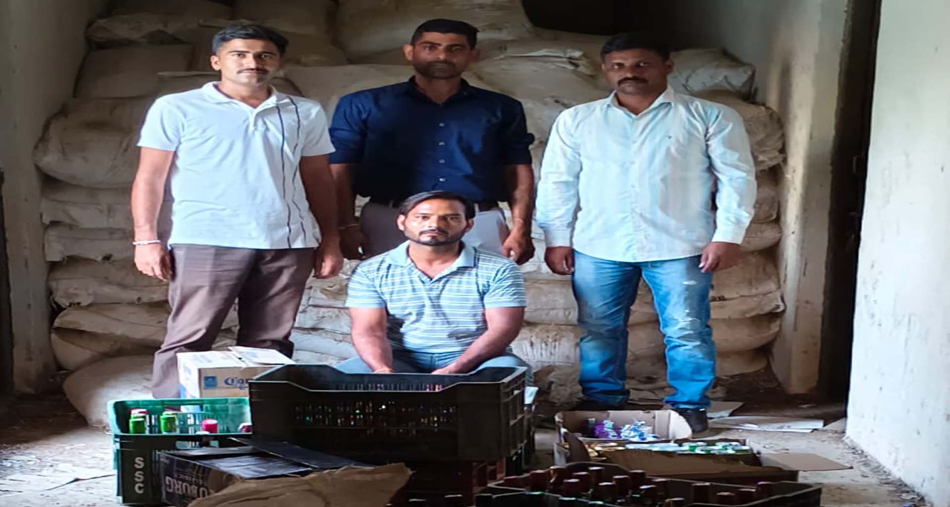 ઊંઝા પોલીસની મોટી કાર્યવાહી: ભેમાતપોળમાંથી ₹1.73 લાખનો દારૂ ઝડપાયો, એકની ધરપકડ
