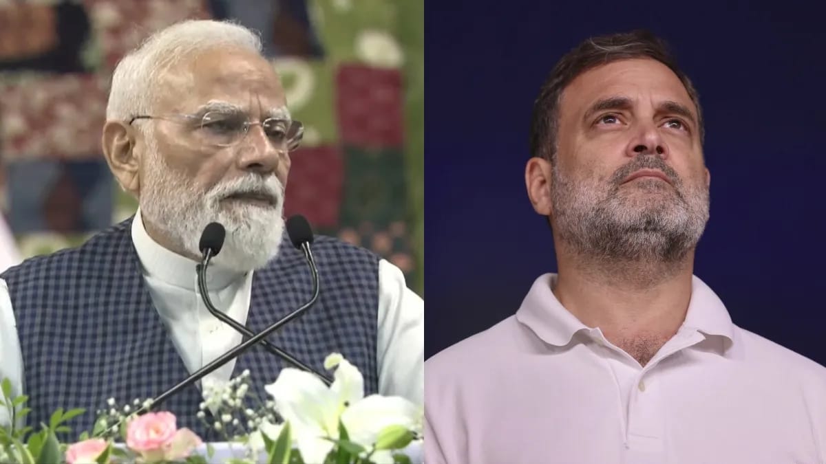 વડા પ્રધાન મોદીએ રાહુલ ગાંધી પર પ્રહાર કરતા કહ્યું કે, "કેટલાક લોકો નિરાશાવાદી છે અને ભારતને બદનામ કરવા માંગે છે"