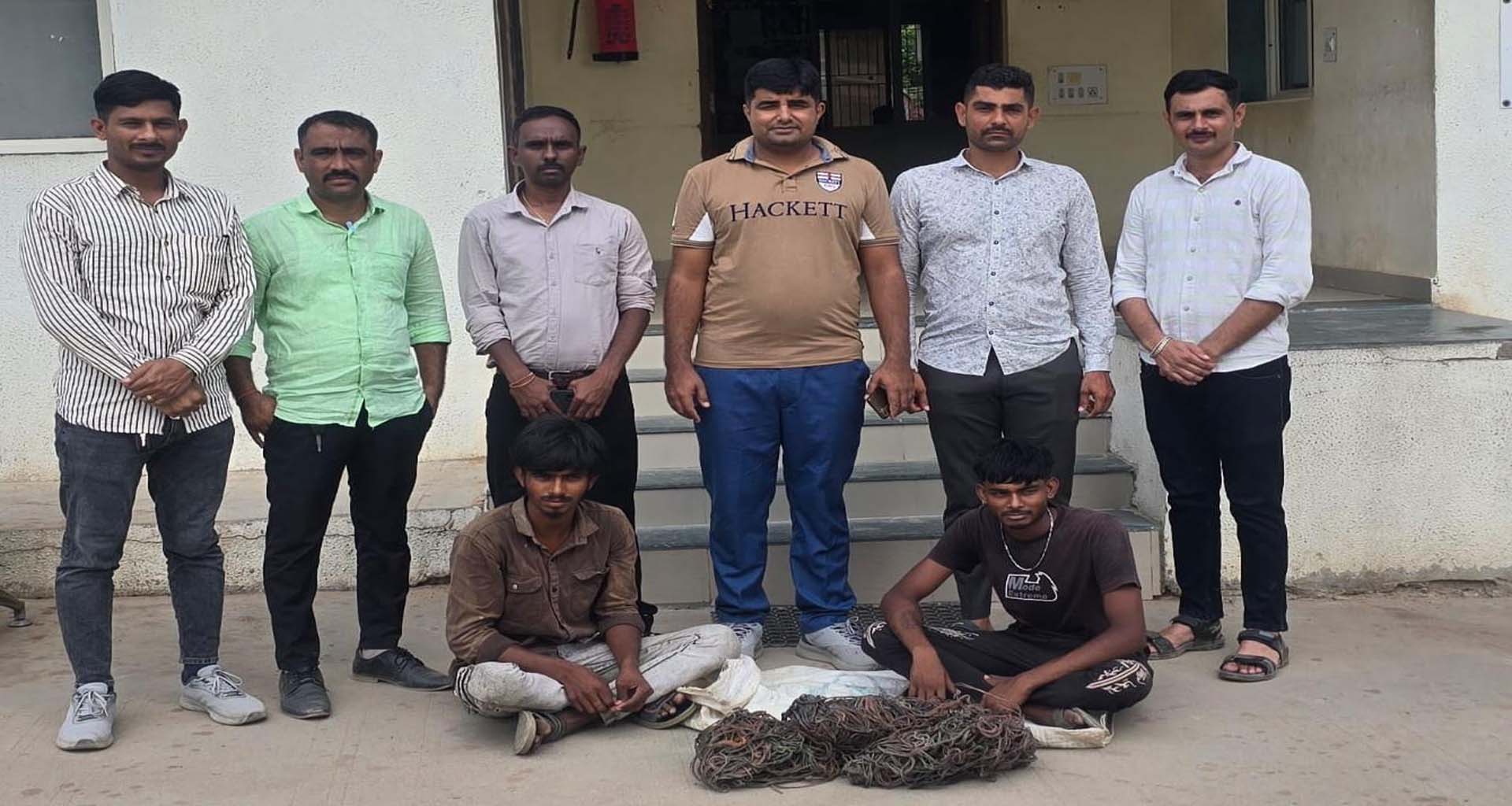 ઊંઝા પોલીસનો સપાટો: કેબલ ચોરીનો ભેદ ઉકેલાયો, ગણતરીના કલાકોમાં બે તસ્કરો ઝડપાયા