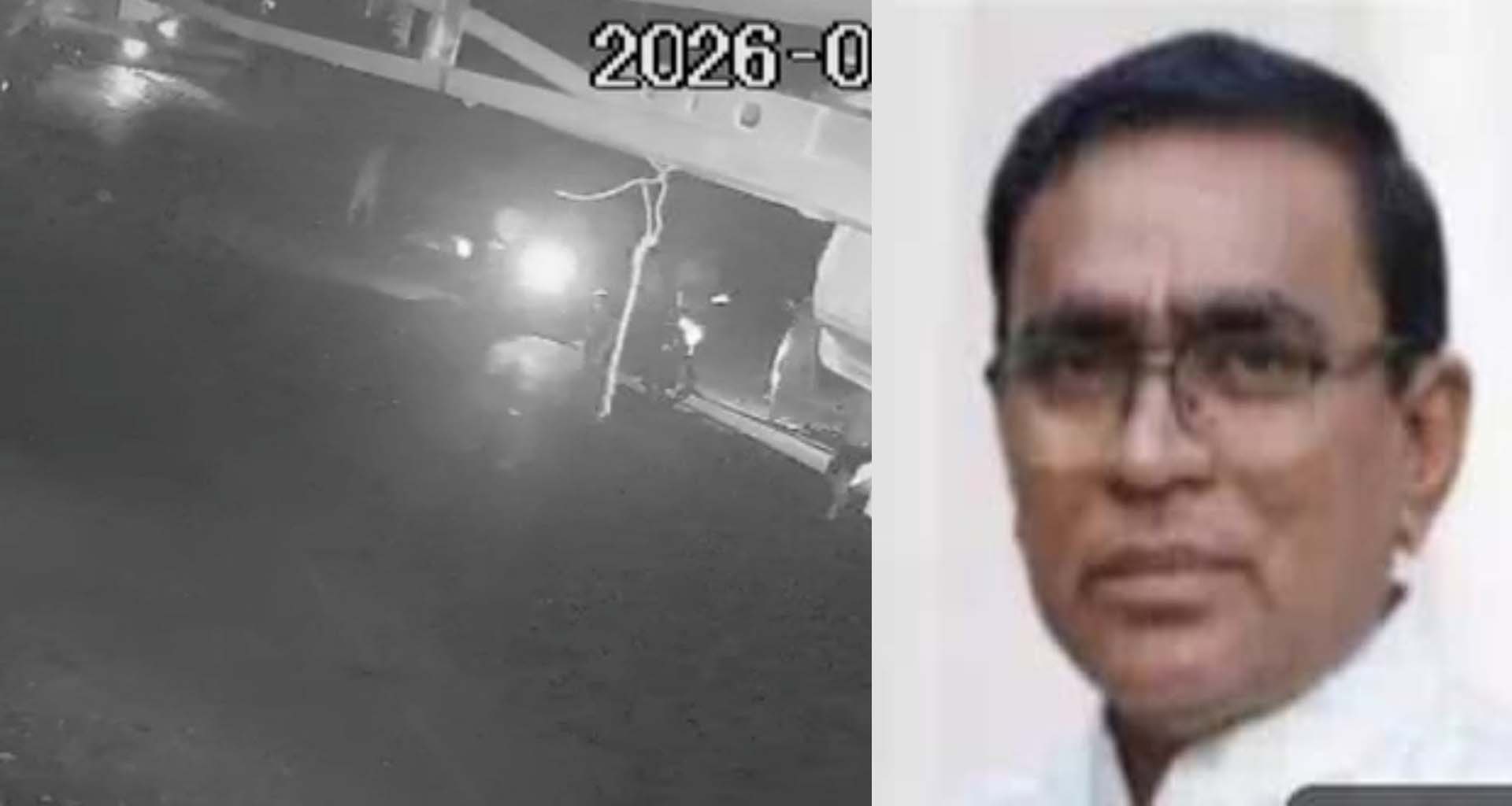 પાટણમાં હિટ એન્ડ રનમાં પ્રૌઢનું મોત : ઘટના CCTV માં કેદ થઈ
