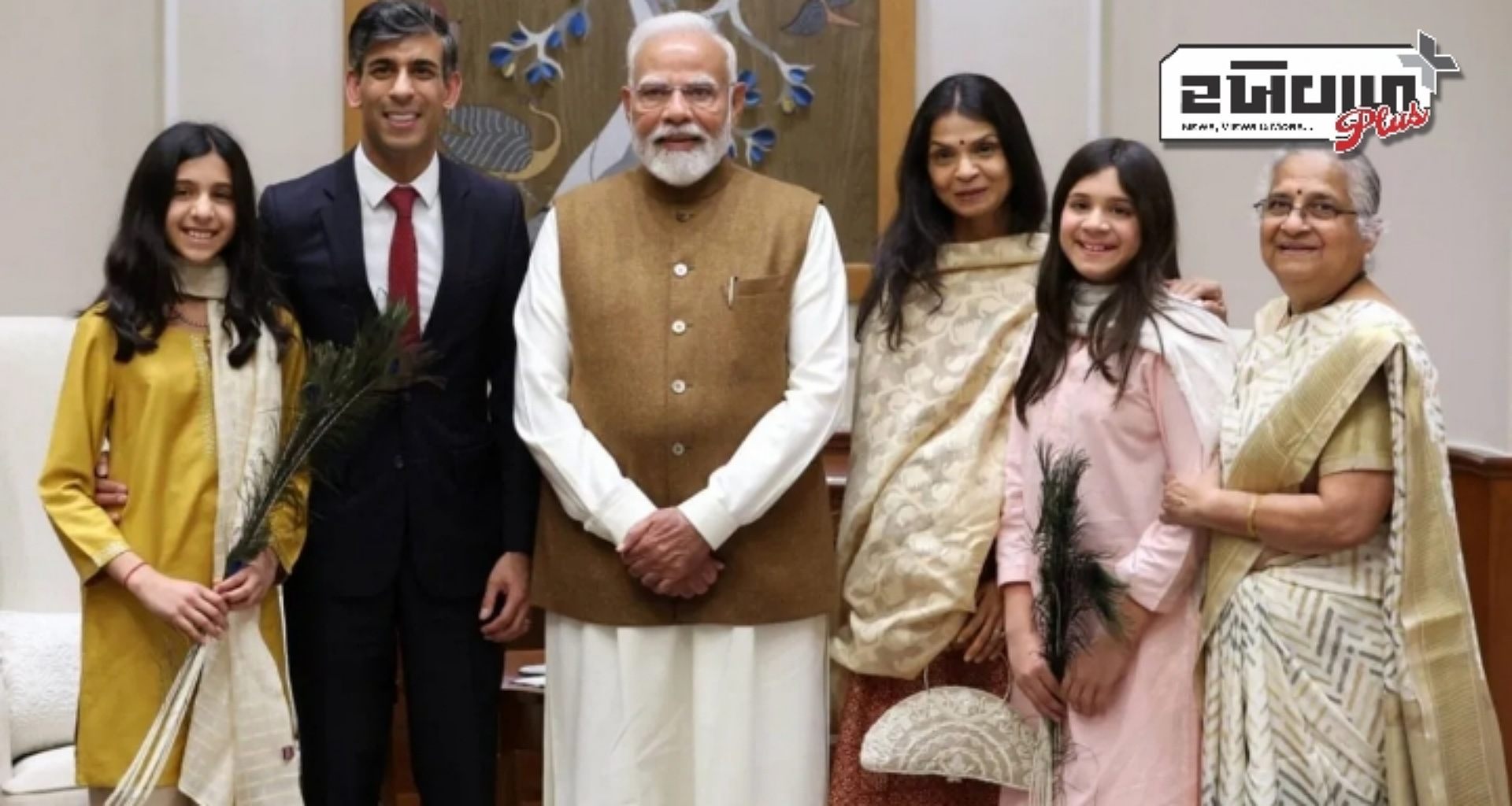 ઋષિ સુનકે તેમના પરિવાર સાથે પીએમ મોદીને મળ્યા, પ્રધાનમંત્રીએ ફોટા શેર કર્યા