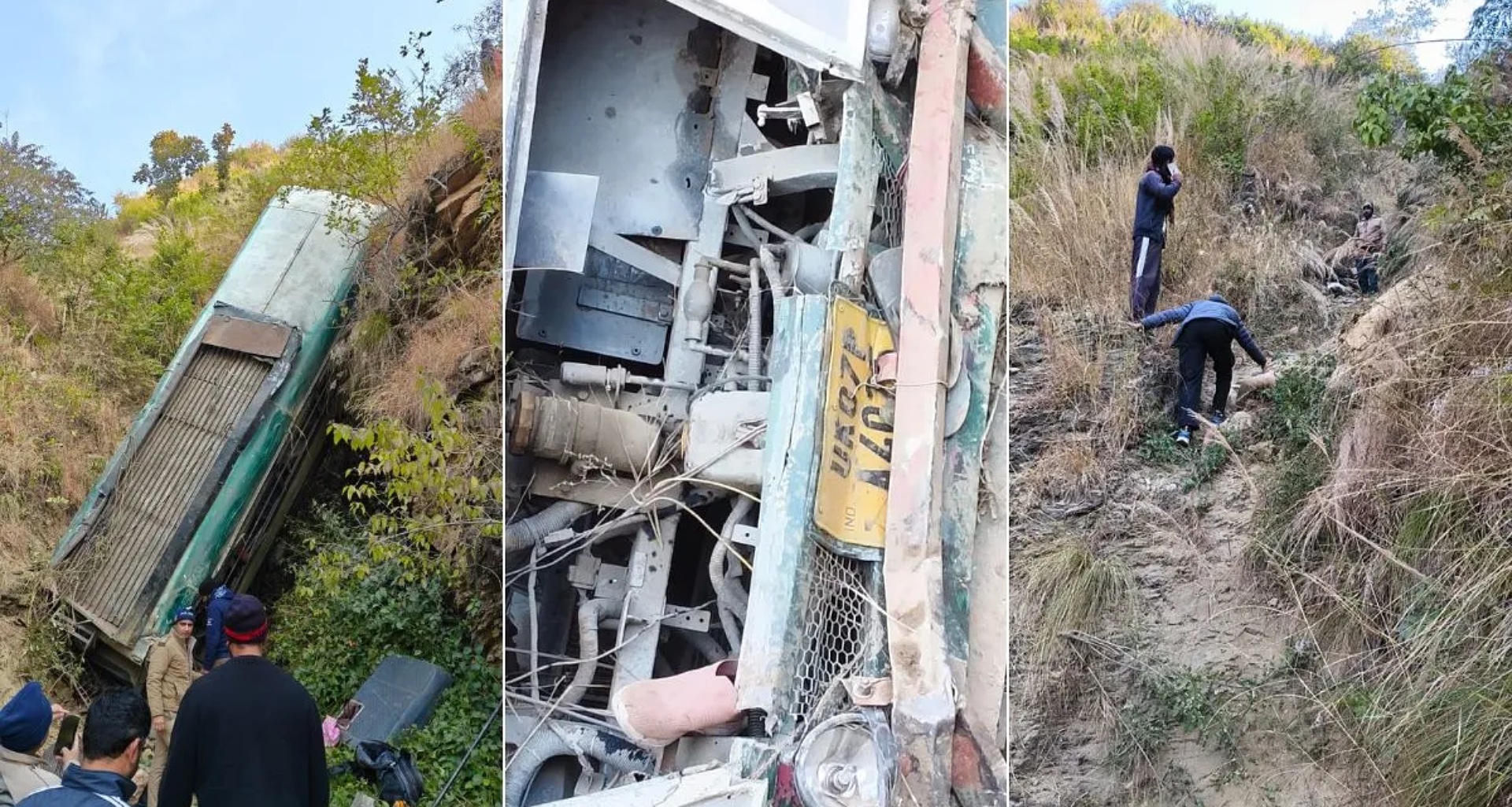 ઉત્તરાખંડના અલ્મોડામાં મુસાફરોને લઈ જતી એક બસ ખાડામાં પડી, 7 લોકોના થયા મોત