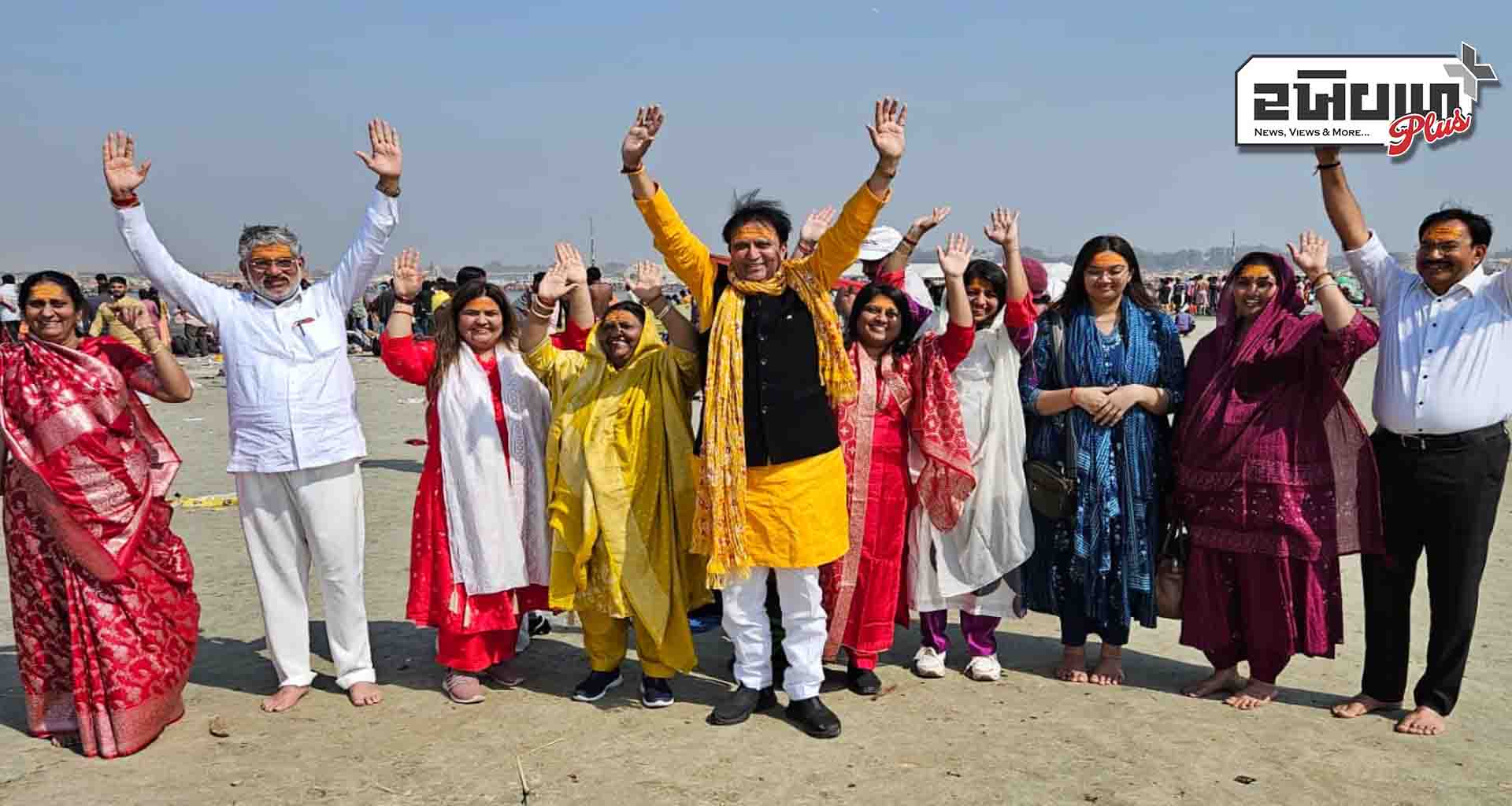 કેબીનેટ મંત્રી બલવંતસિંહ રાજપૂતે પુનમના પવિત્ર દિવસે પરિવાર સાથે ગંગા સ્નાન કરી ધન્યતા અનુભવી