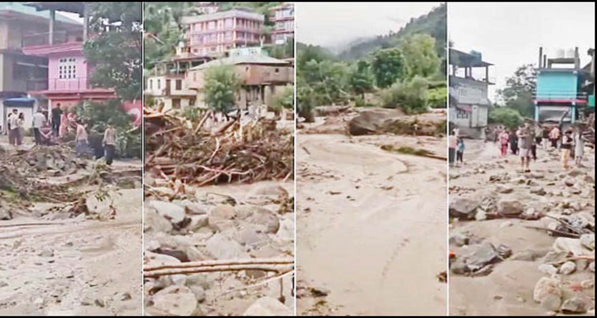 હિમાચલના મંડીમાં વાદળો ફાટવાથી તબાહીનું તાંડવ