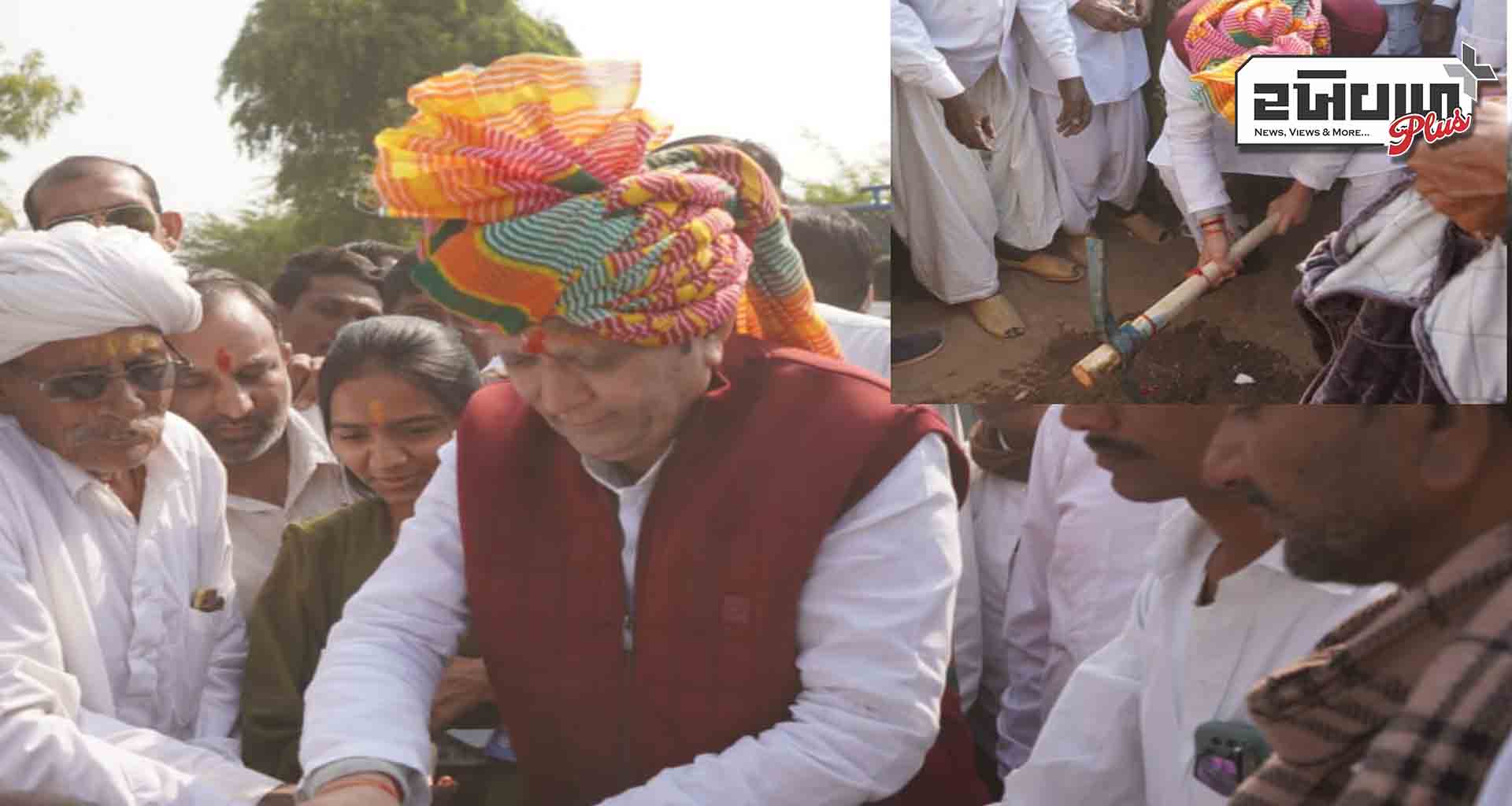 વહાણા થી રાધુપુરા રોડનું કેબિનેટ મંત્રી બલવંતસિંહ રાજપૂતે ખાતમુહુર્ત કર્યુ