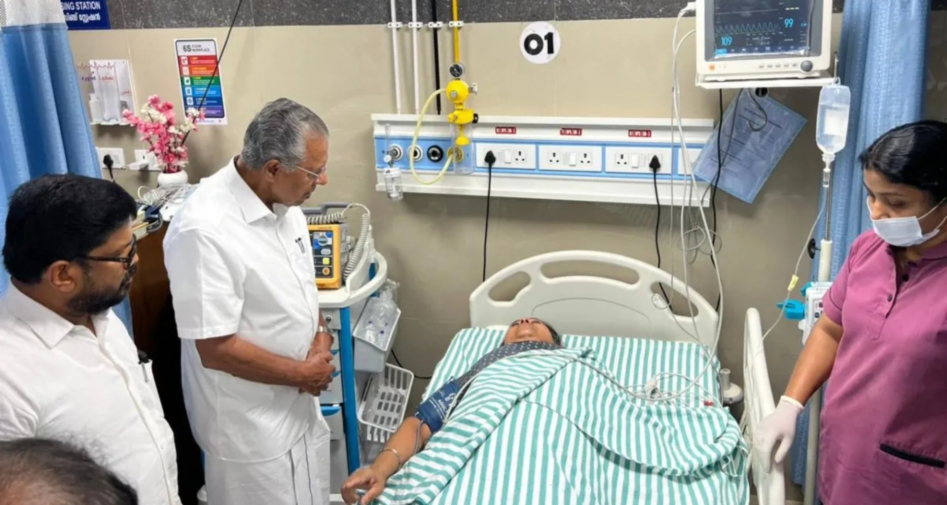 હિંસક વિરોધ પ્રદર્શન દરમિયાન કેરળના આરોગ્ય મંત્રી ઘાયલ, હોસ્પિટલમાં દાખલ