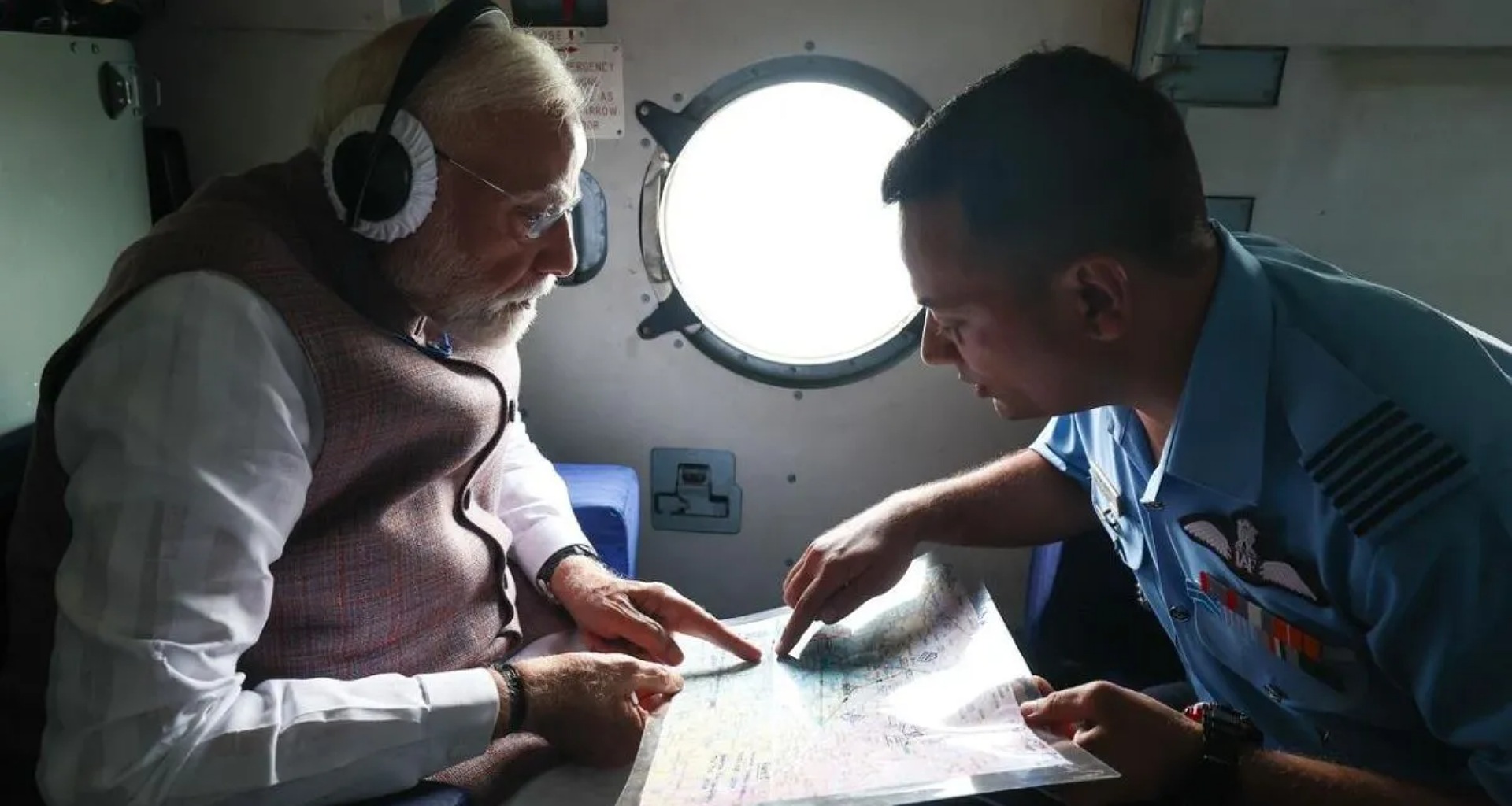 પીએમ મોદીએ હિમાચલ પ્રદેશનું હવાઈ સર્વેક્ષણ કર્યું, પૂરથી થયેલા નુકસાનનો અભ્યાસ કર્યો