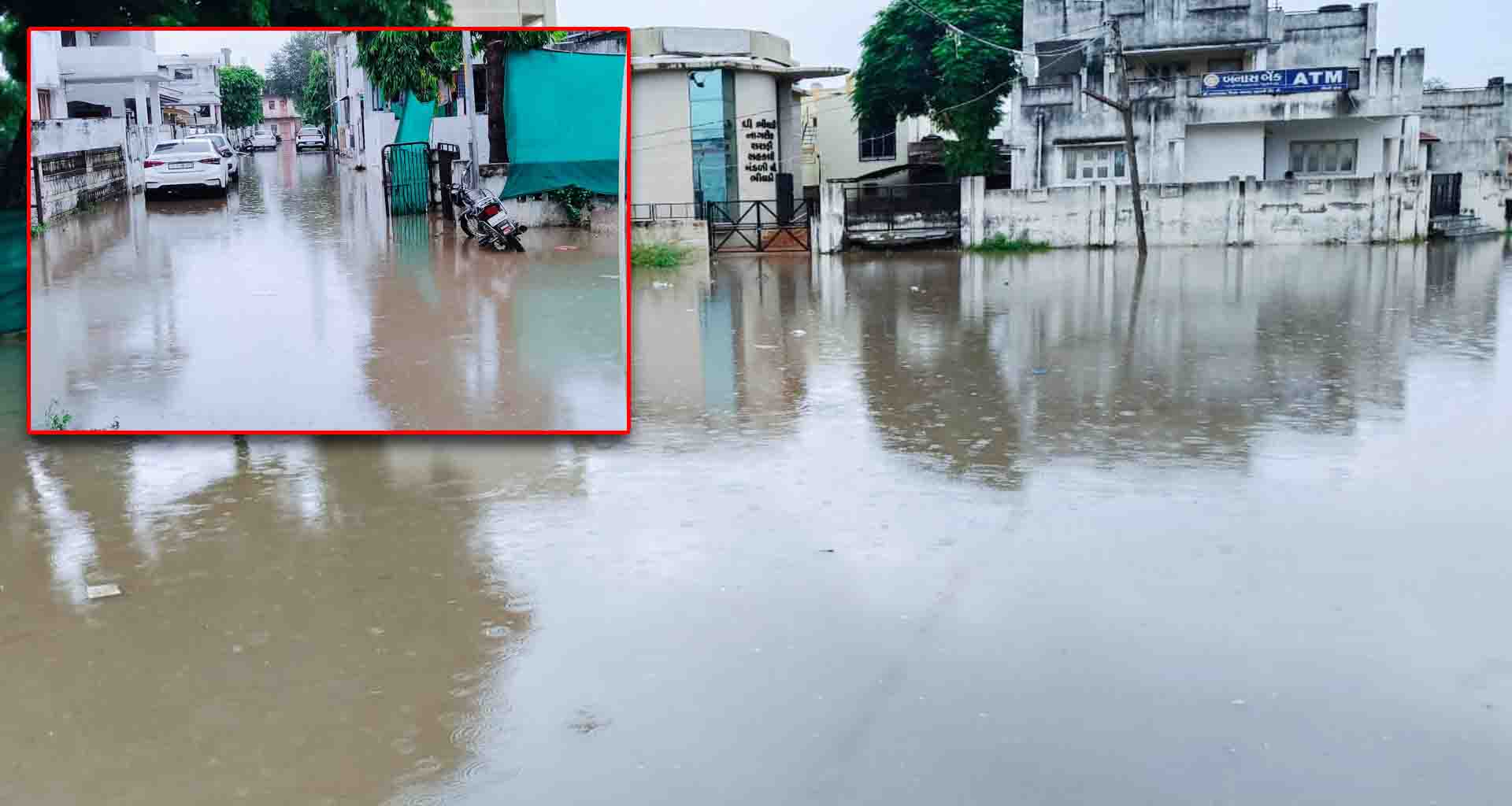 ભીલડી પંથકમાં ધોધમાર વરસાદ સોસાયટીમાં પાણી ભરાઈ જતાં મુશ્કેલી