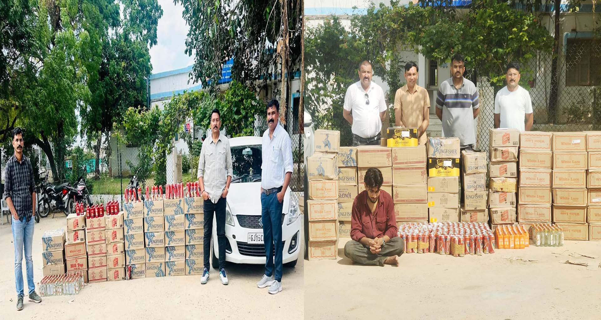 બે દિવસમાં એલસી.બી.પોલીસે વાવમાંથી 22 લાખથી વધુ કિંમતનો વિદેશી દારૂ ઝડપી પાડ્યો