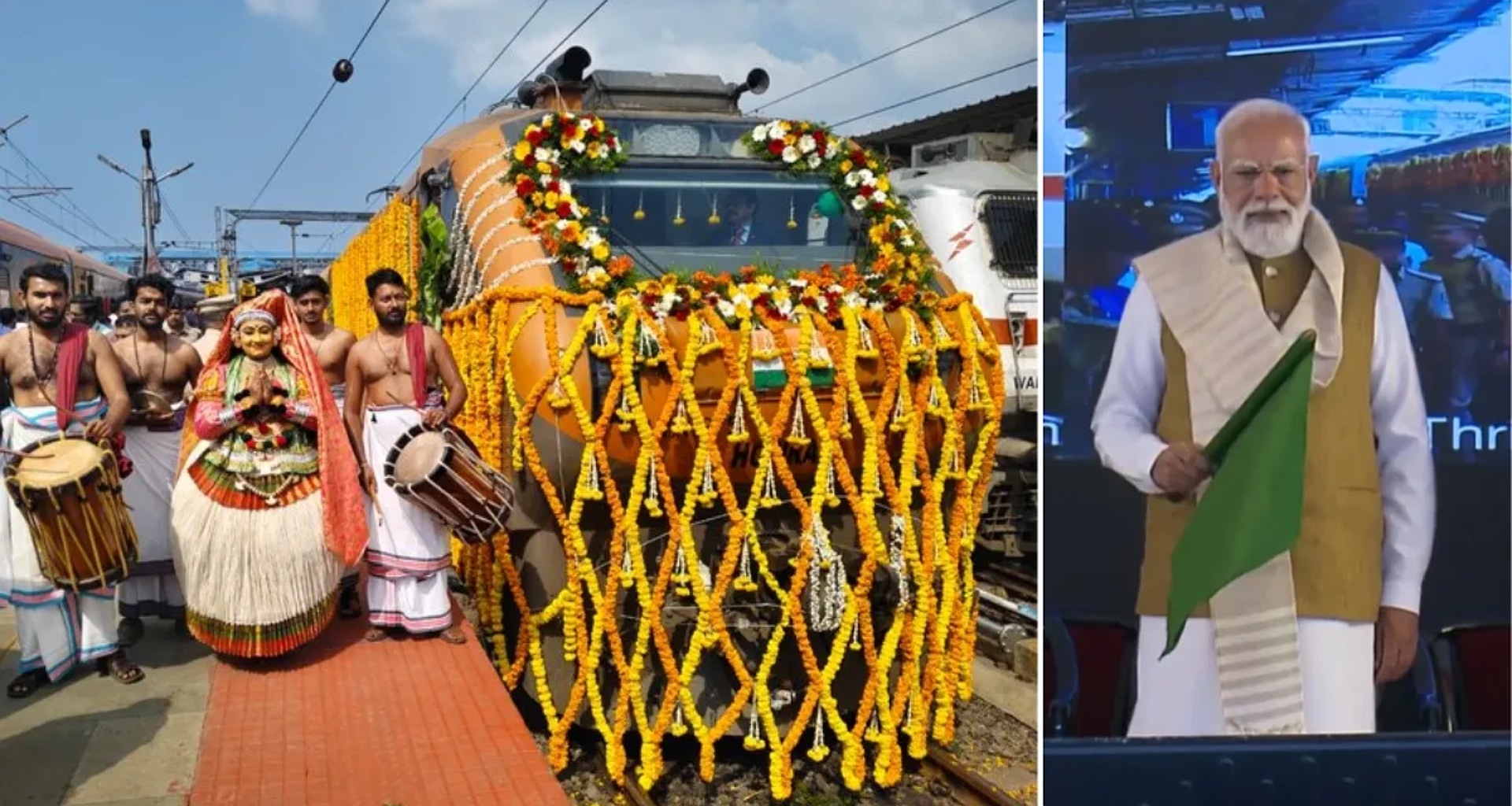 કેરળને પ્રધાનમંત્રી મોદીની મોટી ભેટ: 3 અમૃત ભારત ટ્રેન સહિત 4 નવી ટ્રેનો શરૂ; આ 4 રાજ્યો સાથે કનેક્ટિવિટીમાં થયો સુધારો