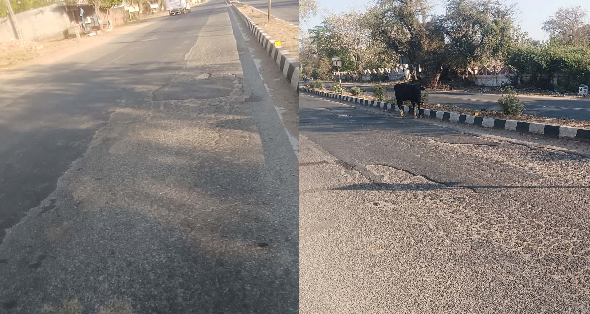 મહેસાણા જિલ્લાનું ઐઠોર ગામના સ્થાનિકો ખાડારાજથી પરેશાન