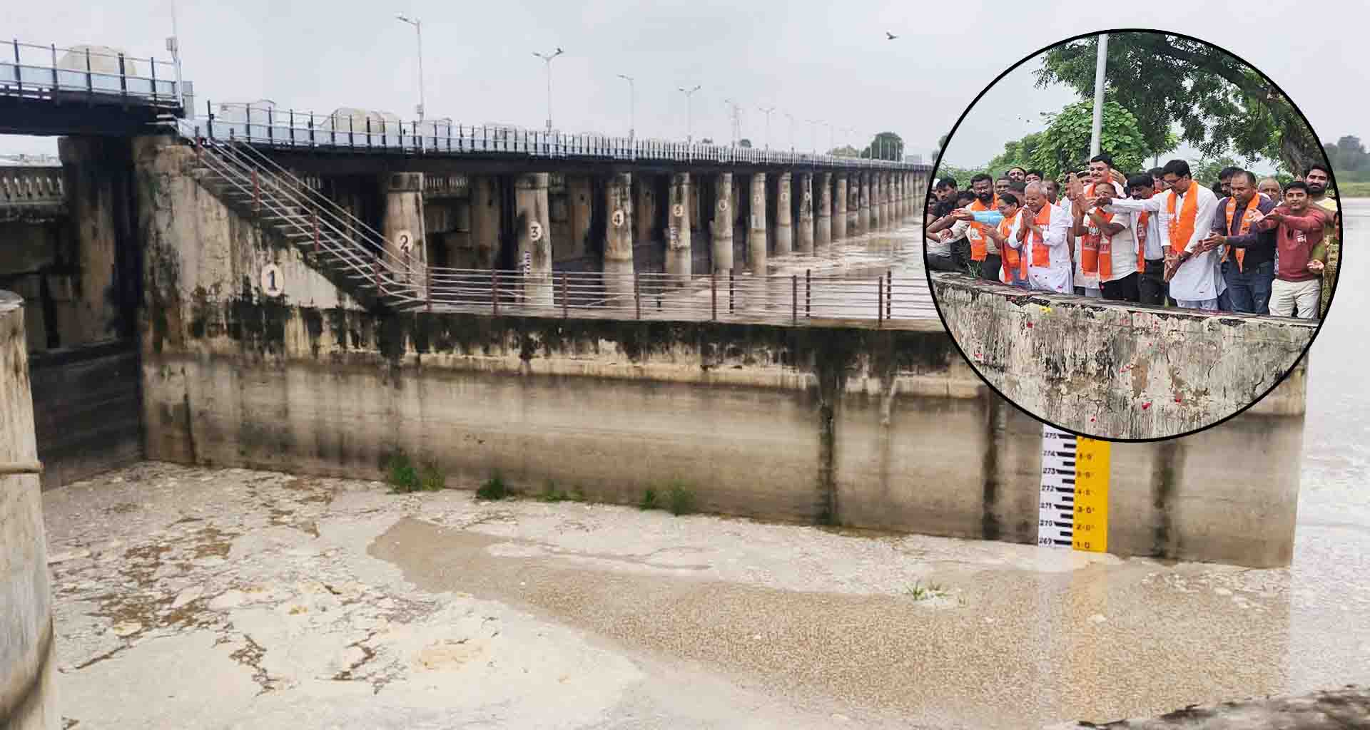 સરસ્વતી નદીમાં નવા નીરથી પાટણવાસીઓ ખુશખુશાલ