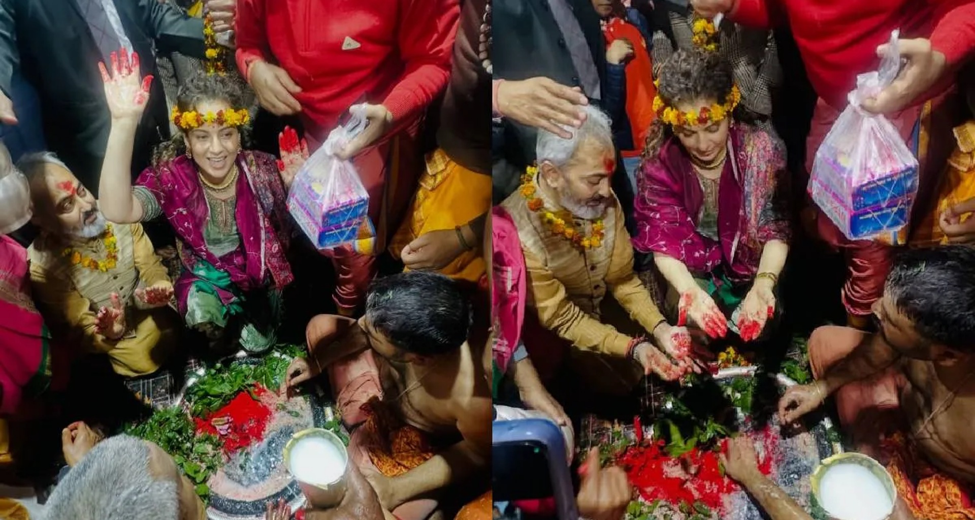 કંગના રનૌત વૈદ્યનાથ ધામ પહોંચી, ભગવાન શિવના શરણમાં માથું ટેકવ્યું