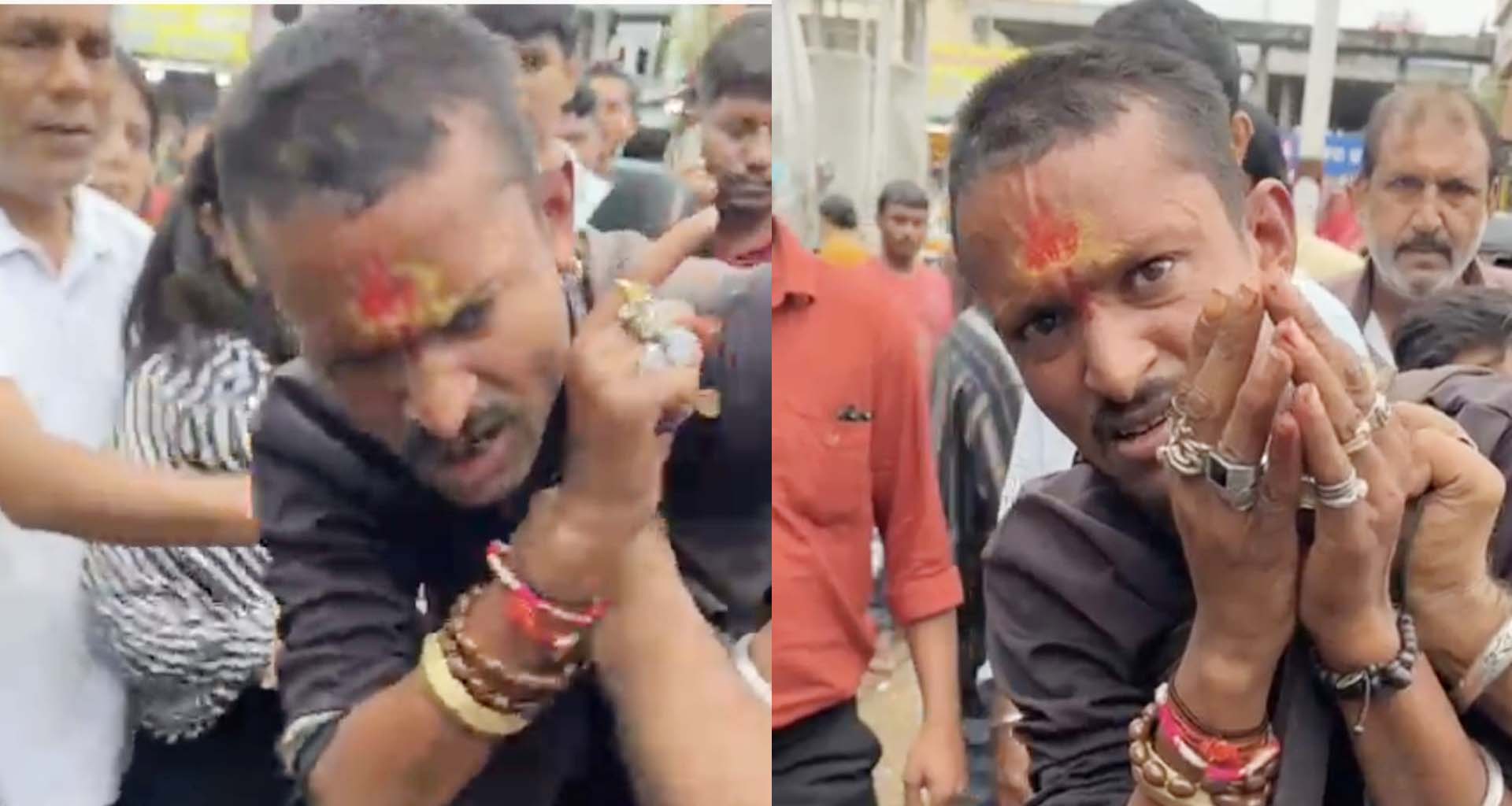 અંબાજી શક્તિપીઠમાં ભિક્ષુકોનો ભારે ત્રાસ : લોકોએ મેથીપાક ચખાડ્યો