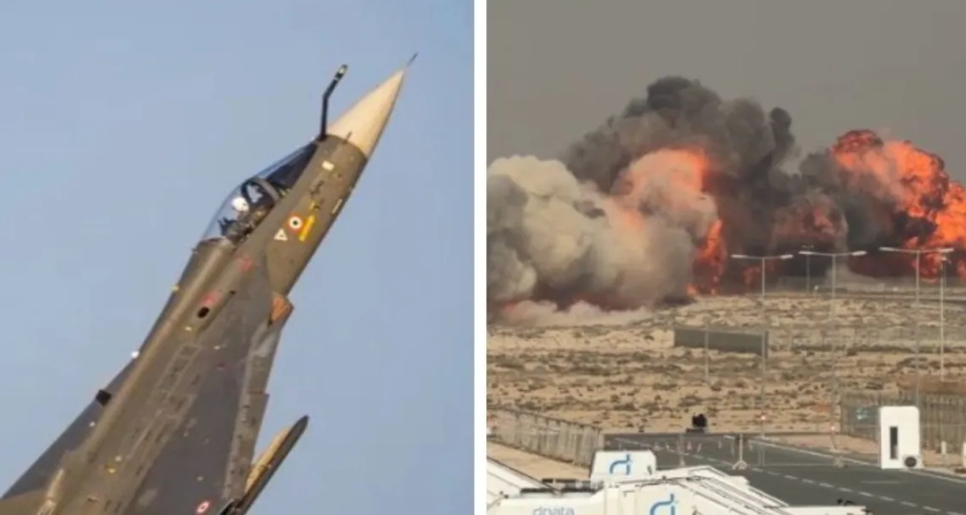 દુબઈમાં એક એર શો દરમિયાન ભારતનું ફાઇટર જેટ તેજસ ક્રેશ થયું, જેમાં પાઇલટનું મોત થયું