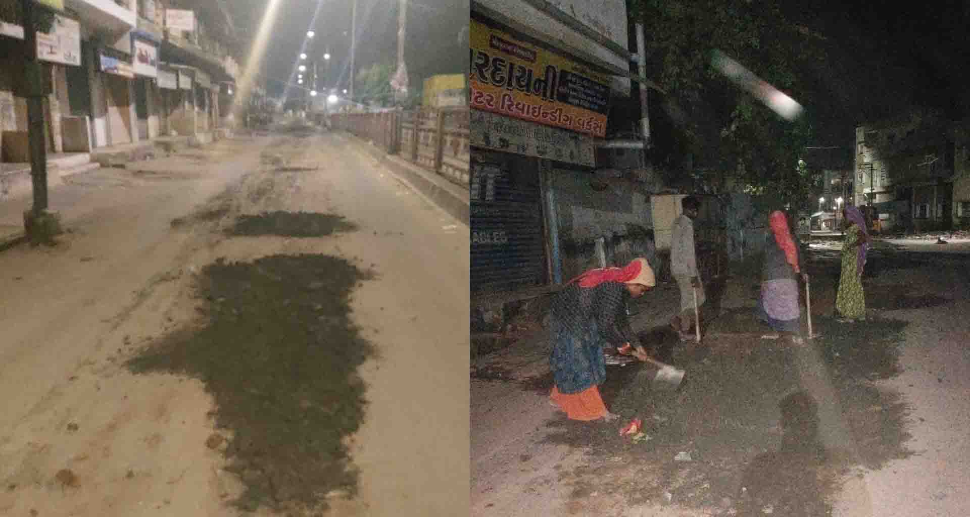 પાટણ પાલિકા પ્રમુખની કડક સૂચના બાદ ખોદ કામ કરાયેલા માર્ગોની મરામતની કામગીરી શરૂ કરાઈ