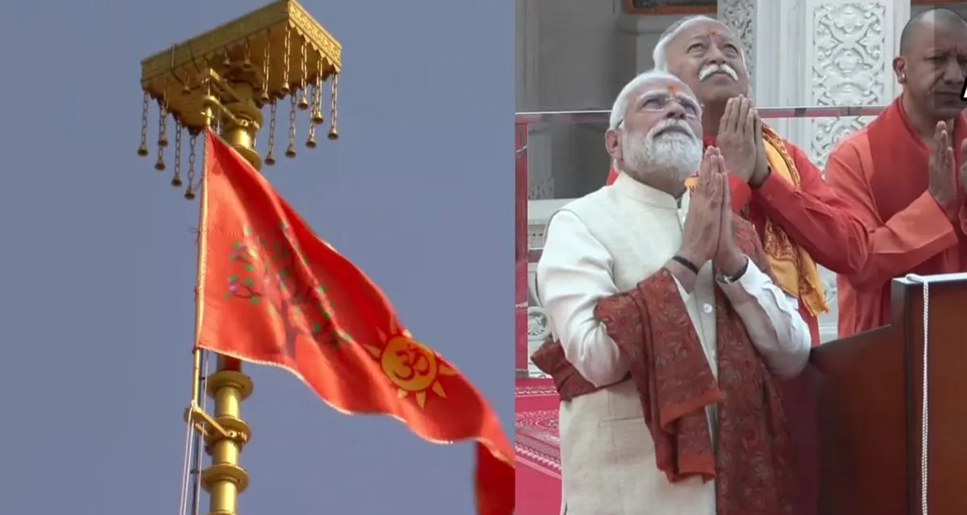 રામ મંદિરના શિખર પર ધજા ચઢાવ્યા બાદ બોલ્યા  પીએમ મોદી, કહ્યું વર્ષોના ઘા ભરાઈ રહ્યા છે