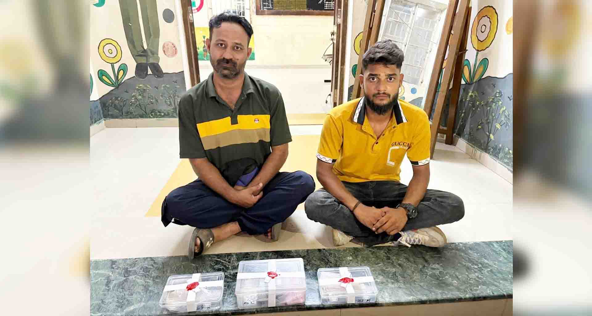 સાબરકાંઠા; સ્ટેટ મોનિટરિંગ સેલે એ 19.52 લાખની કિંમતનું એમડી ડ્રગ્સ ઝડપ્યું