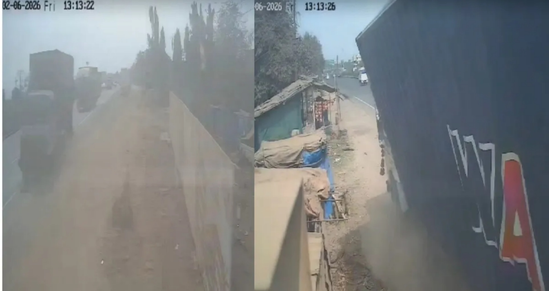 વલસાડમાં ભયાનક અકસ્માત, એક વ્યક્તિનું મોત