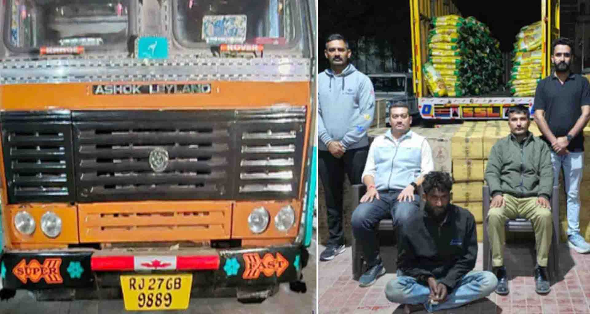 પાટણ એલસીબી ટીમે ધારેવાડા ચેક પોસ્ટ નજીક થી 77.11 લાખનો વિદેશી દારૂનો જથ્થો ઝડપ્યો