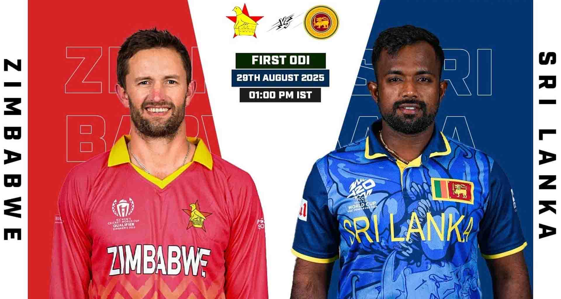 શ્રીલંકન ક્રિકેટ ટીમ ઝિમ્બાબ્વે સામે બે મેચની ઓડીઆઈ અને ત્રણ મેચની ટી20 શ્રેણી રમશે