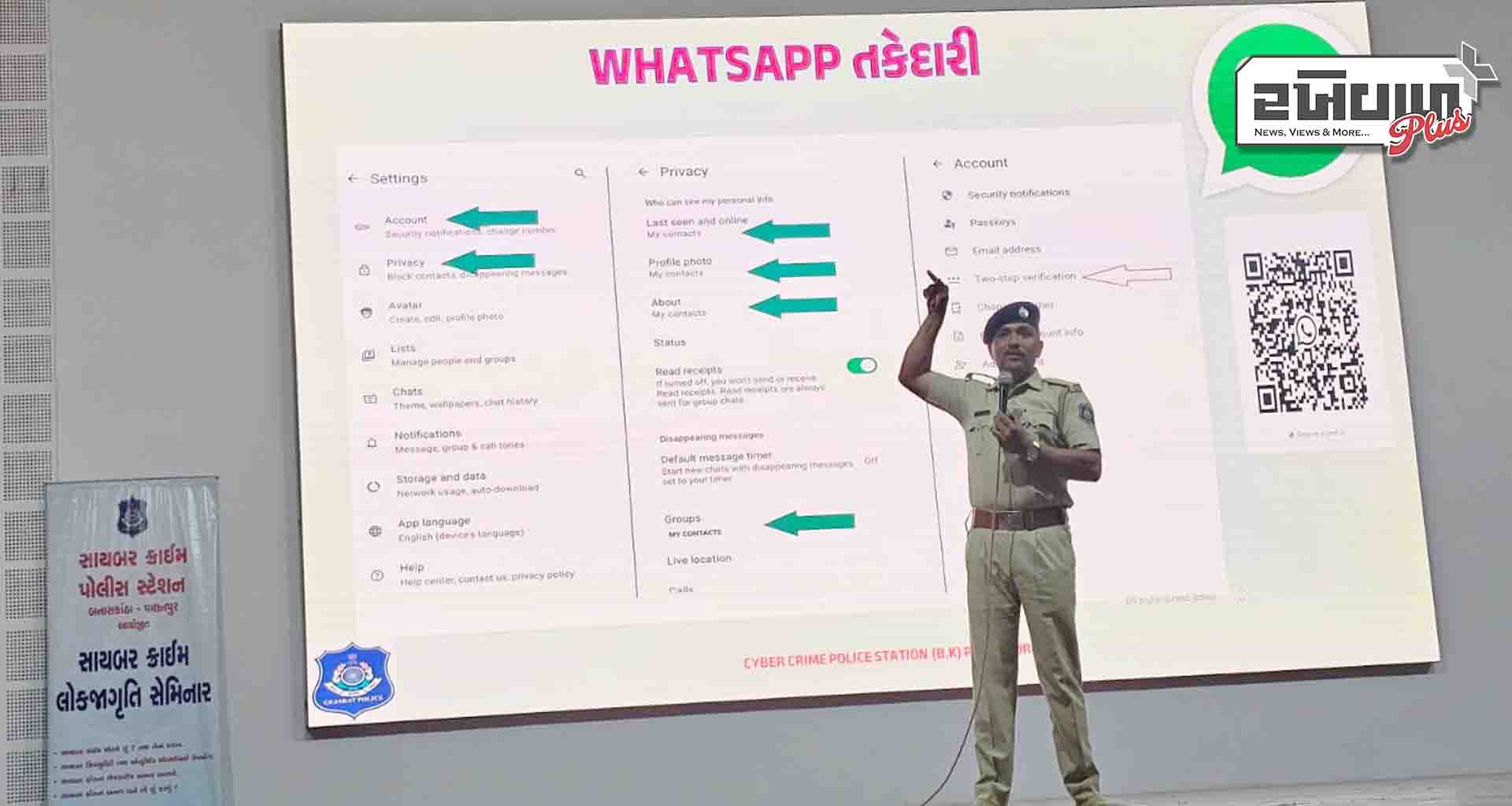 સરદાર કૃષિનગર યુનિવર્સીટી, દાંતીવાડા ખાતે સાયબર ક્રાઇમ લોકજાગૃતિ સેમિનાર યોજાયો