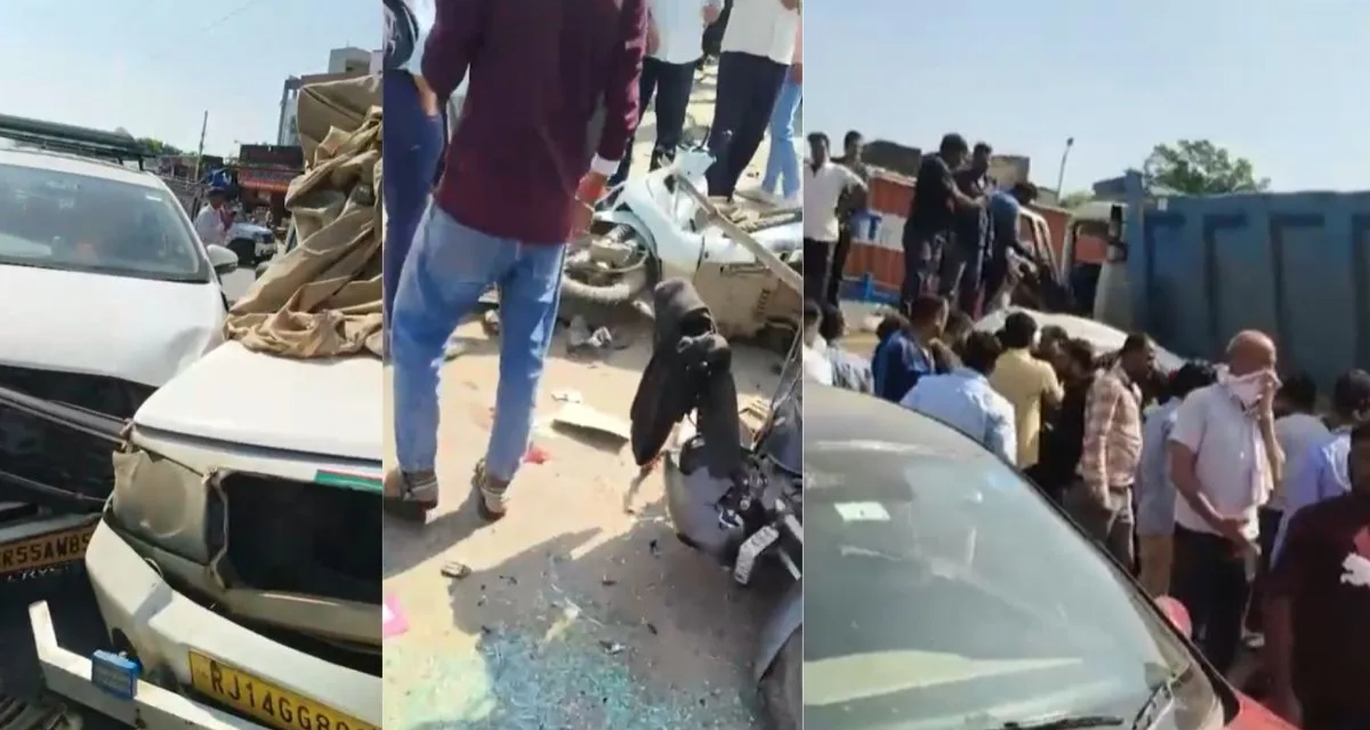 જયપુરમાં ભયાનક માર્ગ અકસ્માત, બેકાબૂ ડમ્પરે 50 લોકોને કચડી નાખ્યા, 14 ના મોત