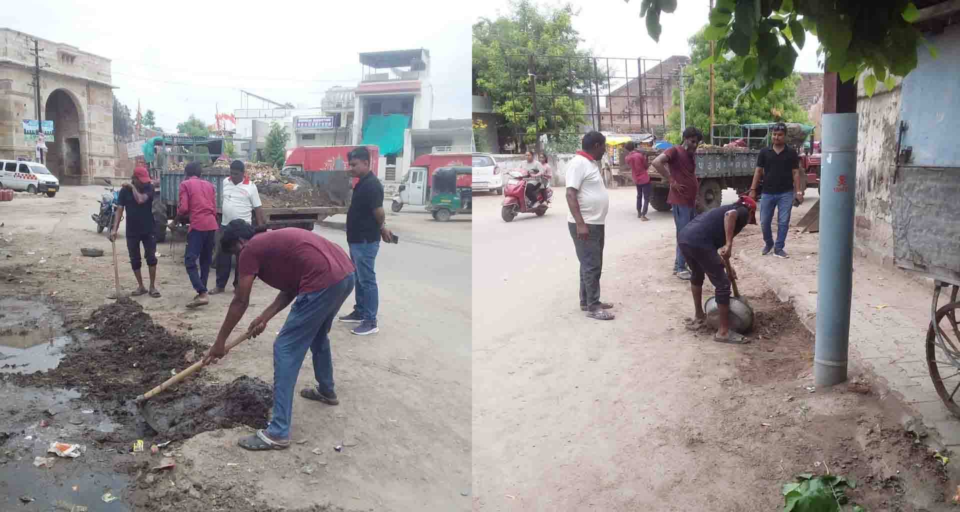 પાટણમાં નીકળનારી ભગવાન જગન્નાથજીની રથયાત્રાના માગૅની પાલિકા દ્વારા સફાઈ કામગીરી હાથ ધરાઈ