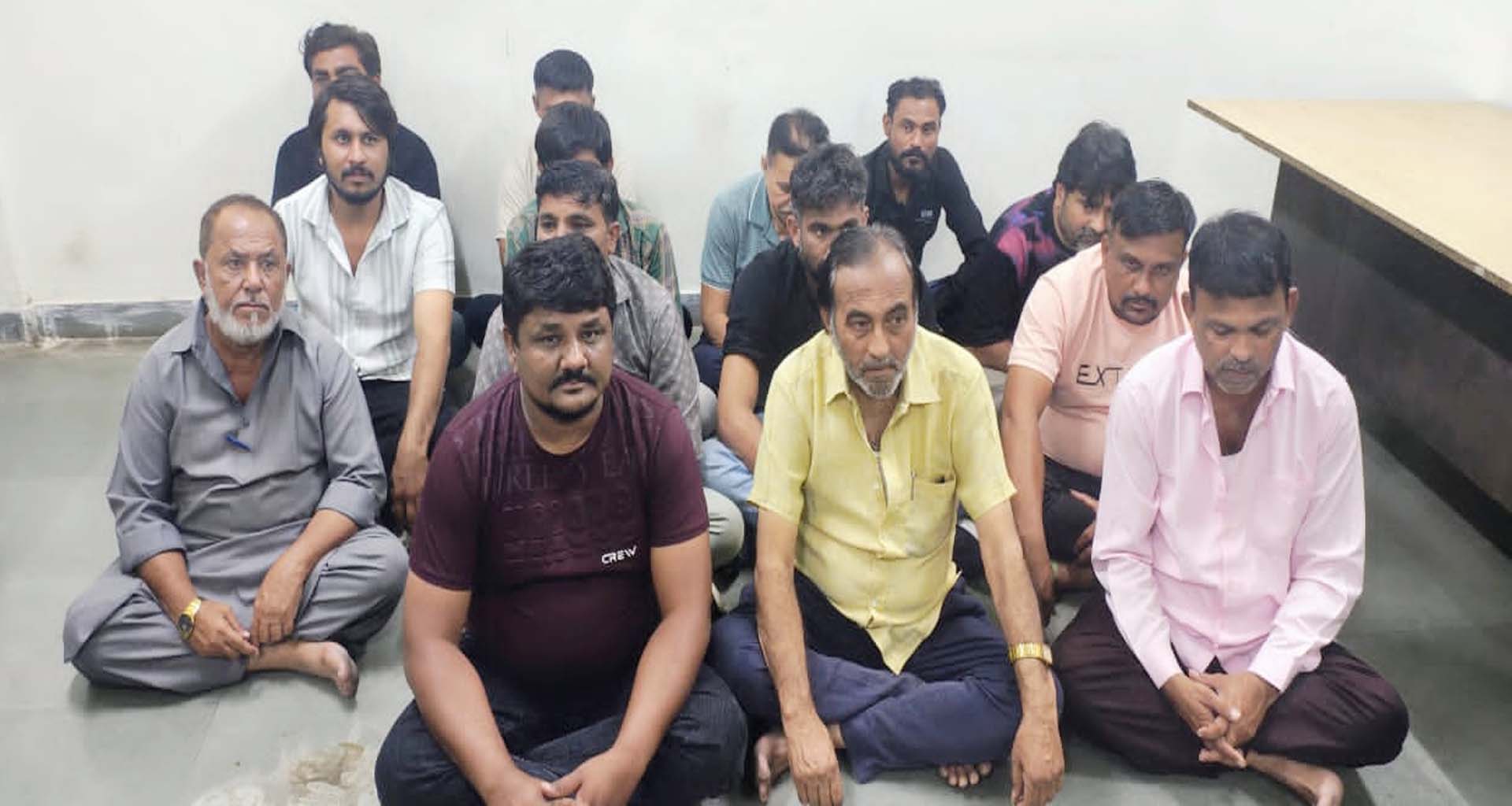 મહેસાણાના તાવડીયામાં 14 શકુંનીઓ પકડાયા