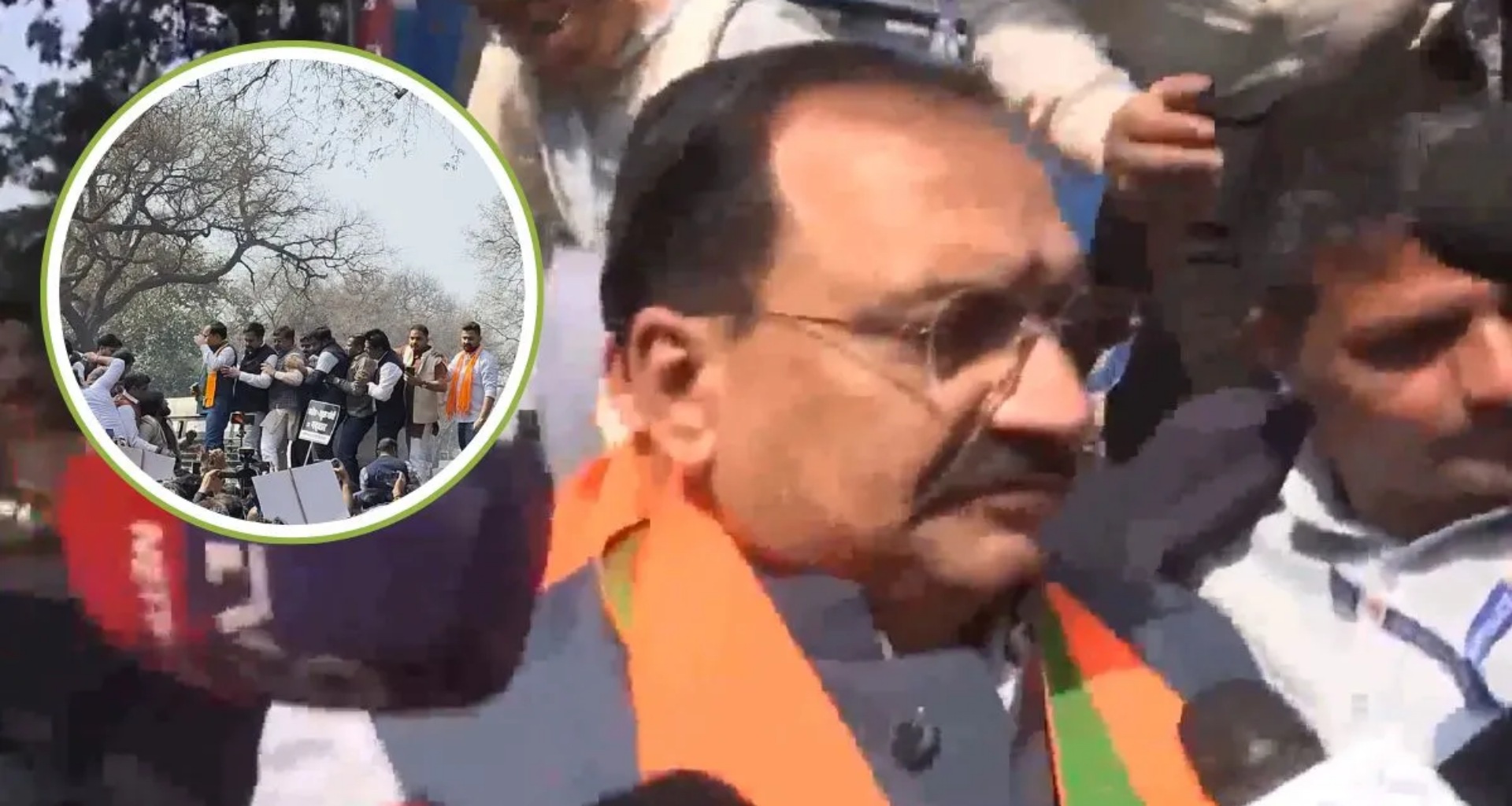 કોંગ્રેસ સામે ભાજપનો વિરોધ, દિલ્હી પ્રદેશ અધ્યક્ષ વીરેન્દ્ર સચદેવાની અટકાયત