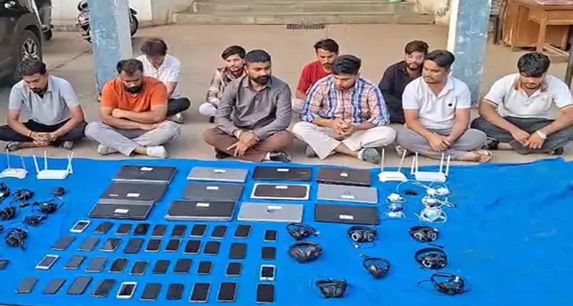 ઈડરમાં સ્ટેટ મોનિટરિંગ સેલની ટીમે કોલ સેન્ટર ઝડપ્યું : 21 લોકોની અટકાયત કરાઈ