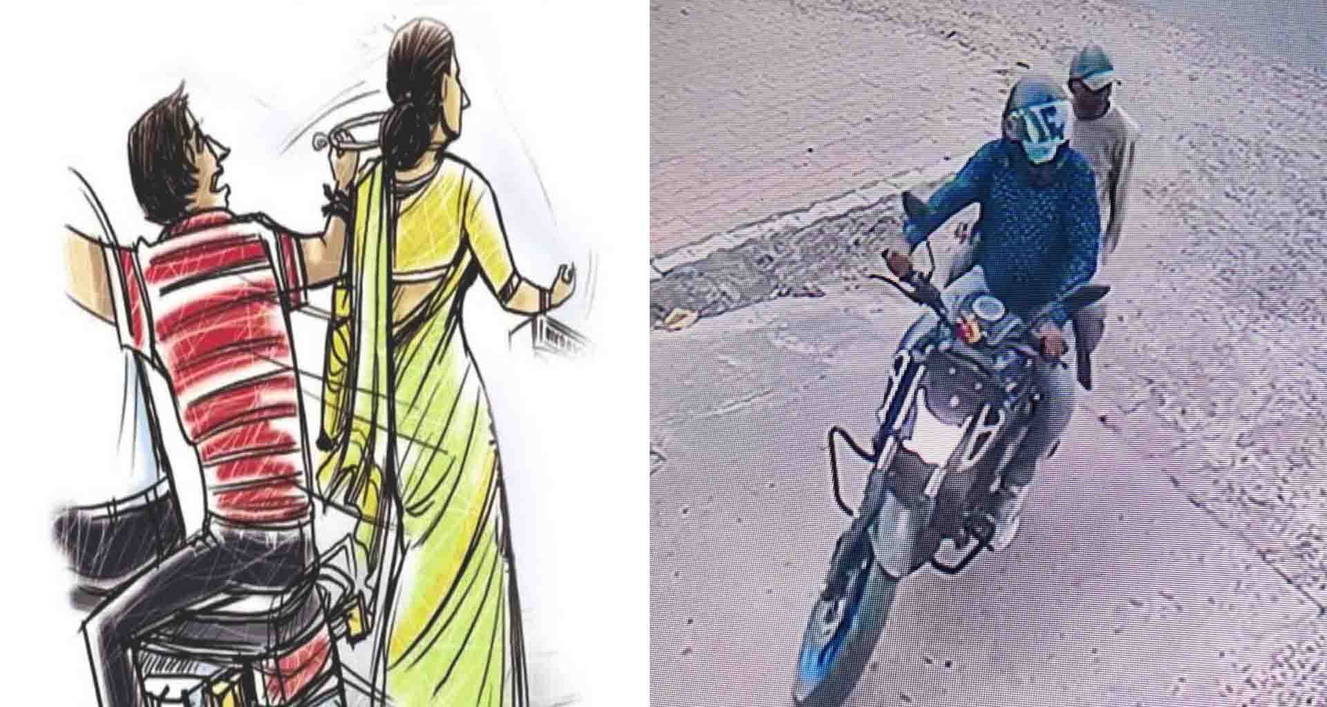 વિજાપુર શહેરમાં વૃદ્ધા સાથે બની ચેઇન સ્નેચિંગ ઘટના