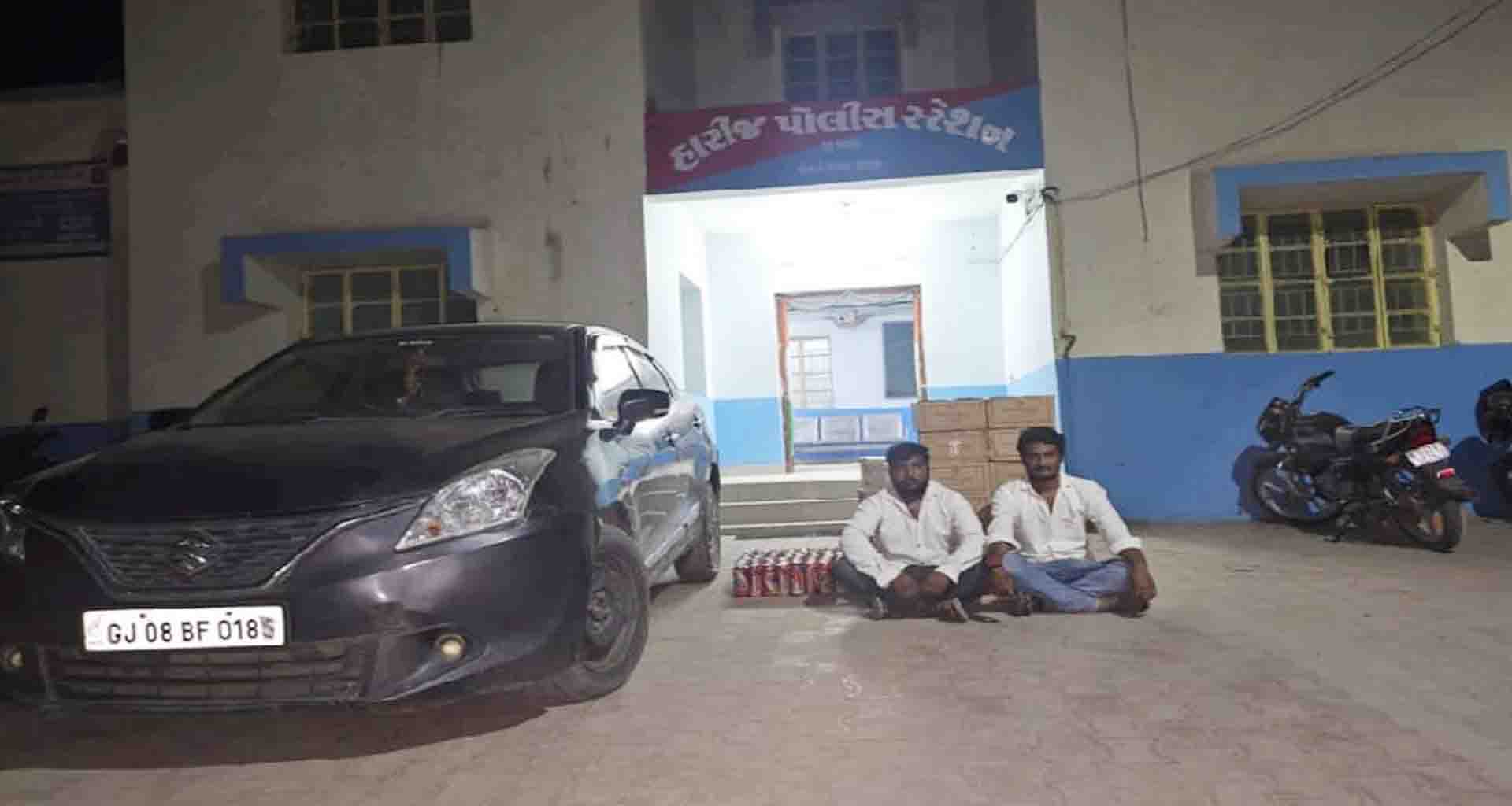 હારીજ પંથકમાં બલેનો ગાડીમાં વિદેશી દારૂની હેરાફેરી ઝડપી લેતી પાટણ એલસીબી