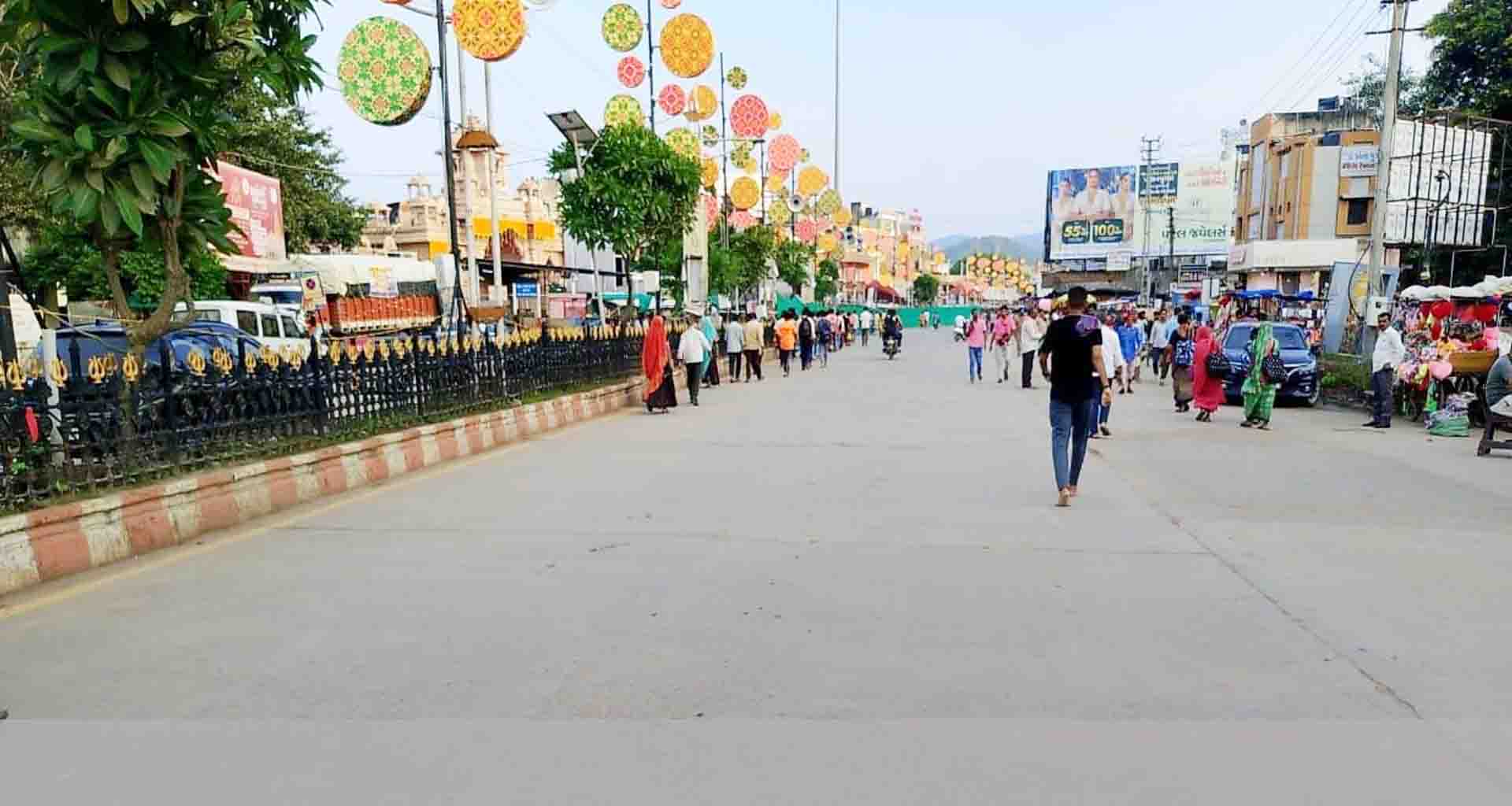 ગબ્બર, મંદિર અને અંબાજીના માર્ગો પર સ્વચ્છતાનો અનોખો માહોલ