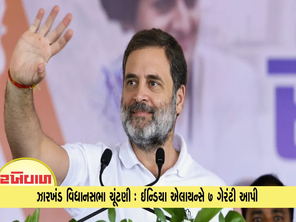 ઝારખંડ વિધાનસભા ચૂંટણી : ઈન્ડિયા એલાયન્સે 7 ગેરંટી આપી