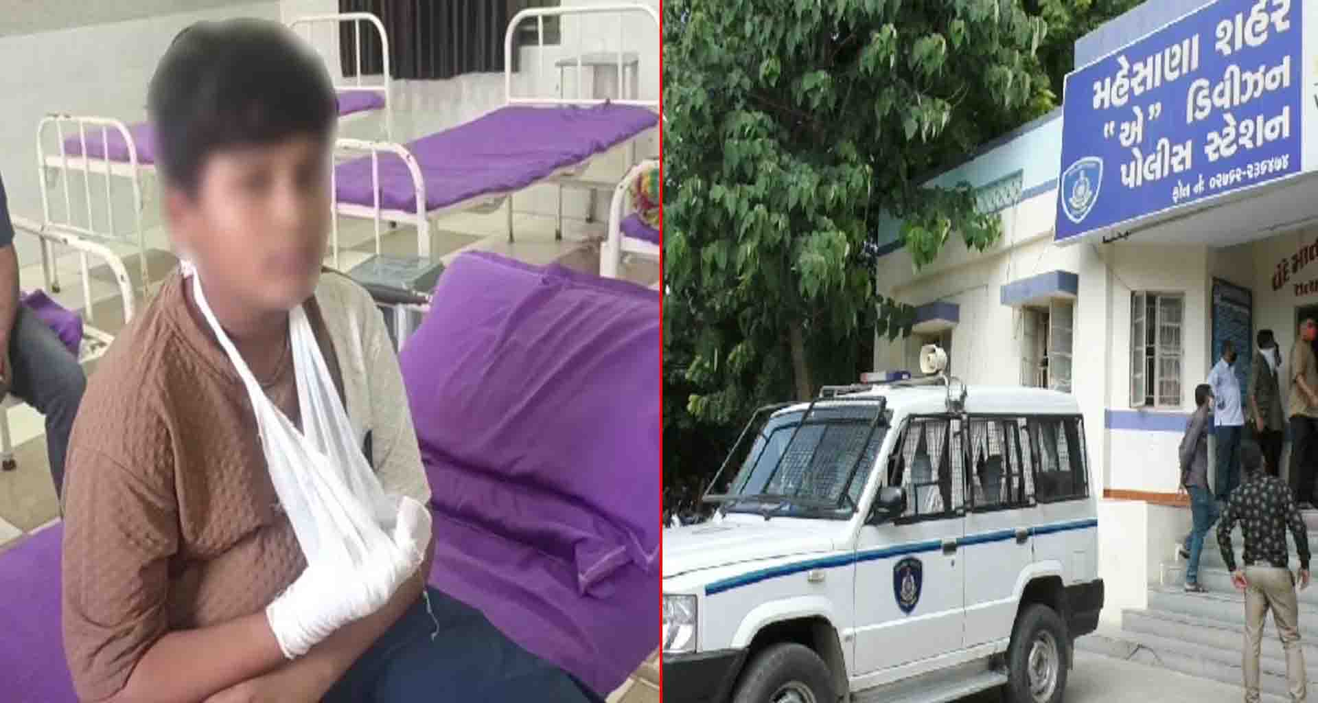 મહેસાણા શહેરમાં સામાન્ય બાબતમાં એક કિશોરે બીજા કિશોર ને છરી મારી દીધી