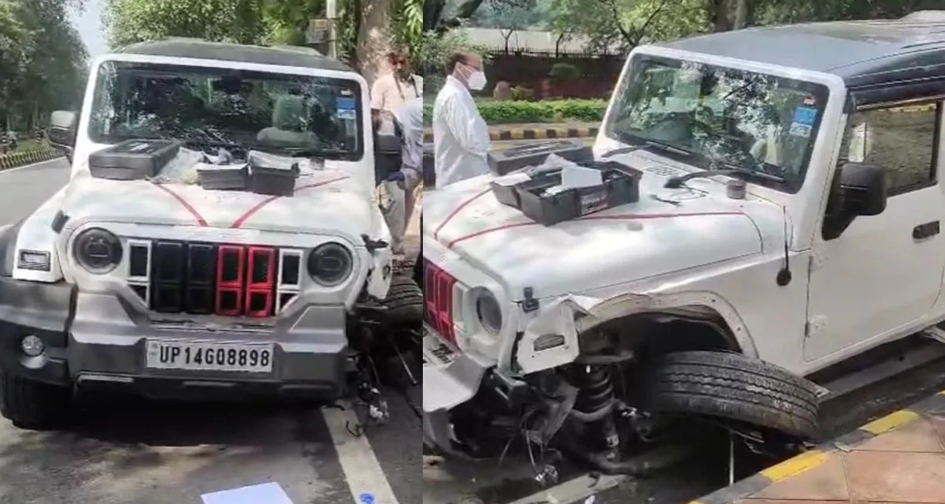 દિલ્હીમાં એક હાઇ સ્પીડ થારે બે લોકોને કચડી નાખ્યા, એક વ્યક્તિનું ઘટનાસ્થળે જ મોત, બીજો ઘાયલ