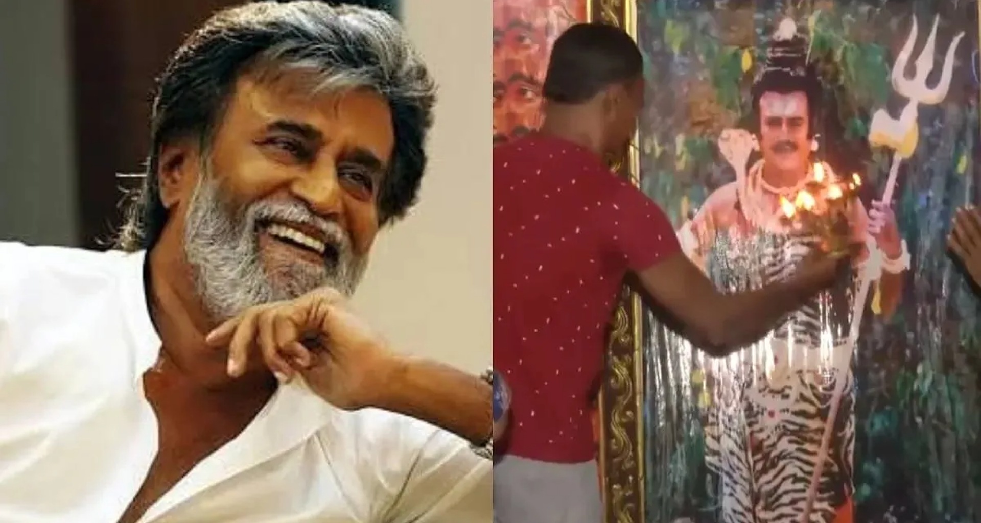 શિવરાત્રી પહેલા રજનીકાંતના ભક્તનો ફોટો સામે પૂજા કરતો વીડિયો વાયરલ