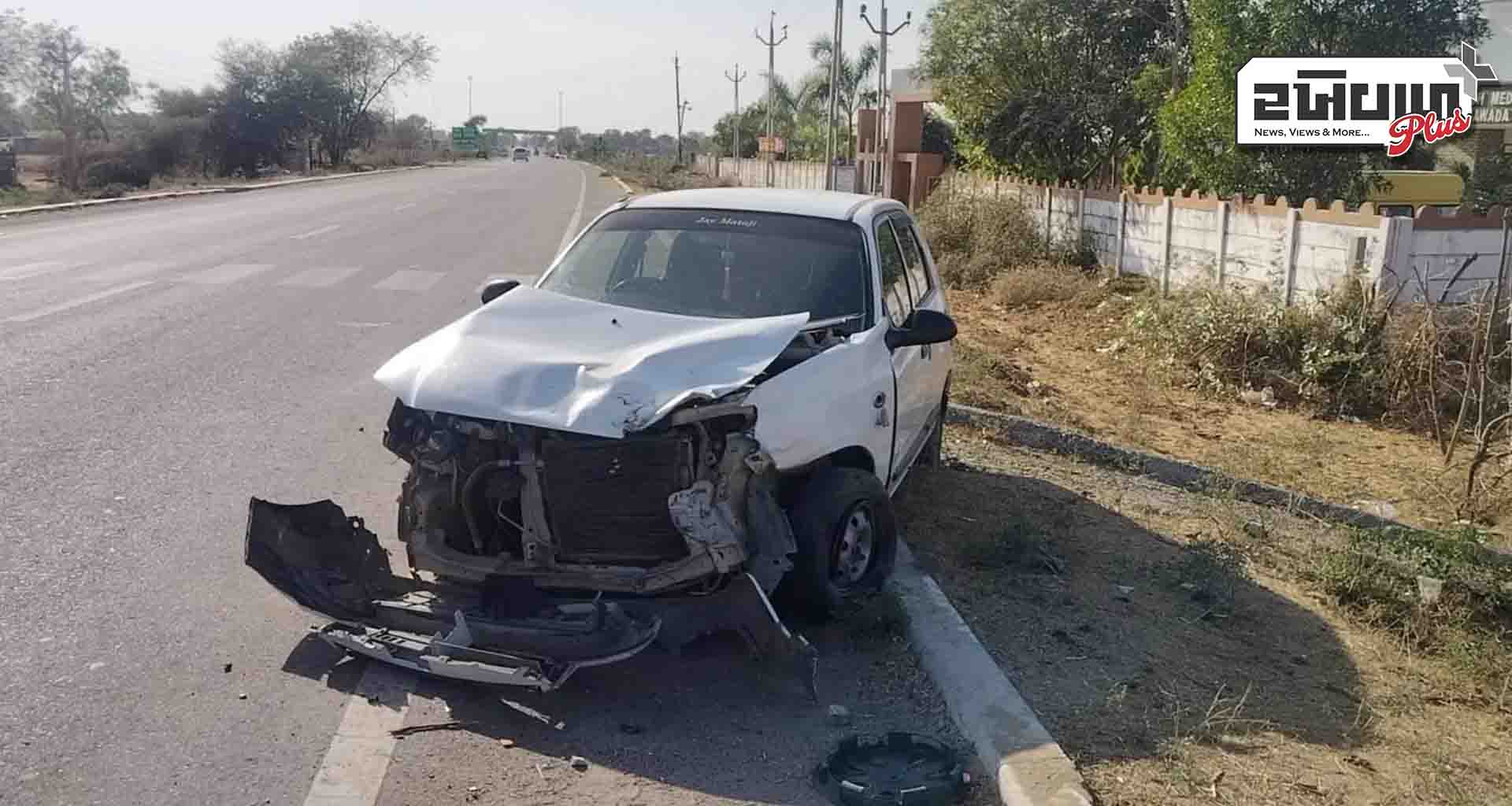 પાંથાવાડા ધાનેરા ટોલરોડ પર ગોઝારા માર્ગ અકસ્માતમાં વેપારી યુવકનું મોત